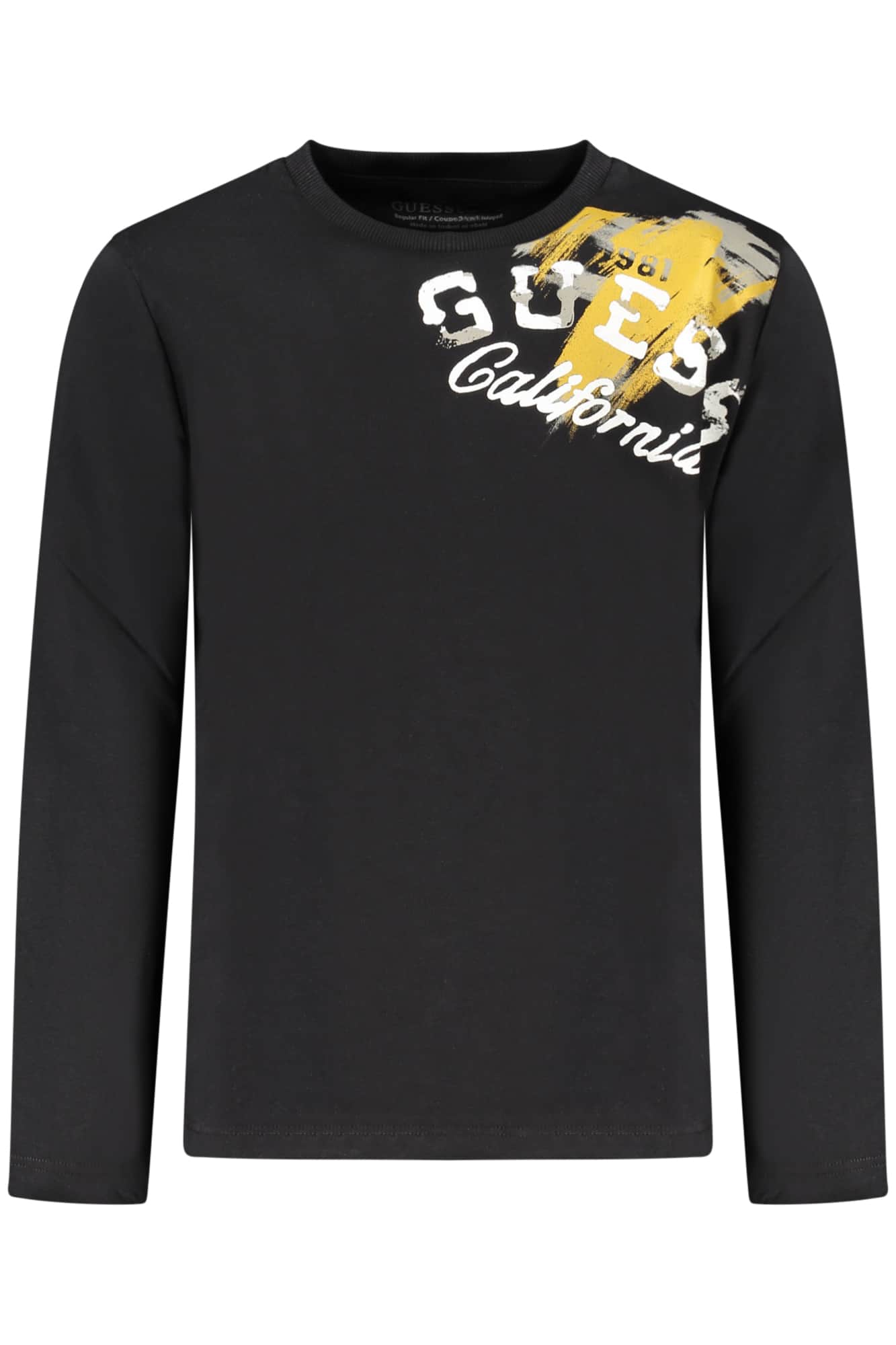 Guess Jeans lange mouw t-shirt voor kinder, zwart