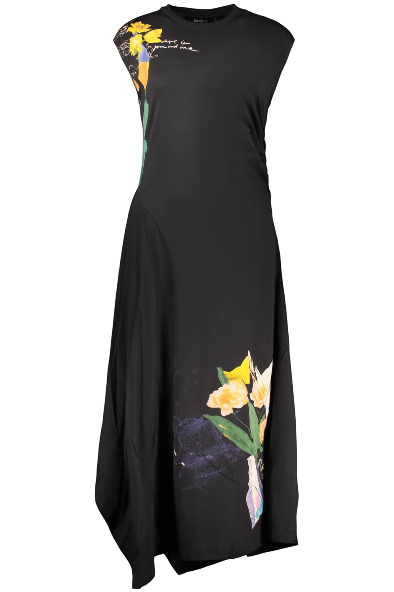 Desigual dames lang zwart jurk