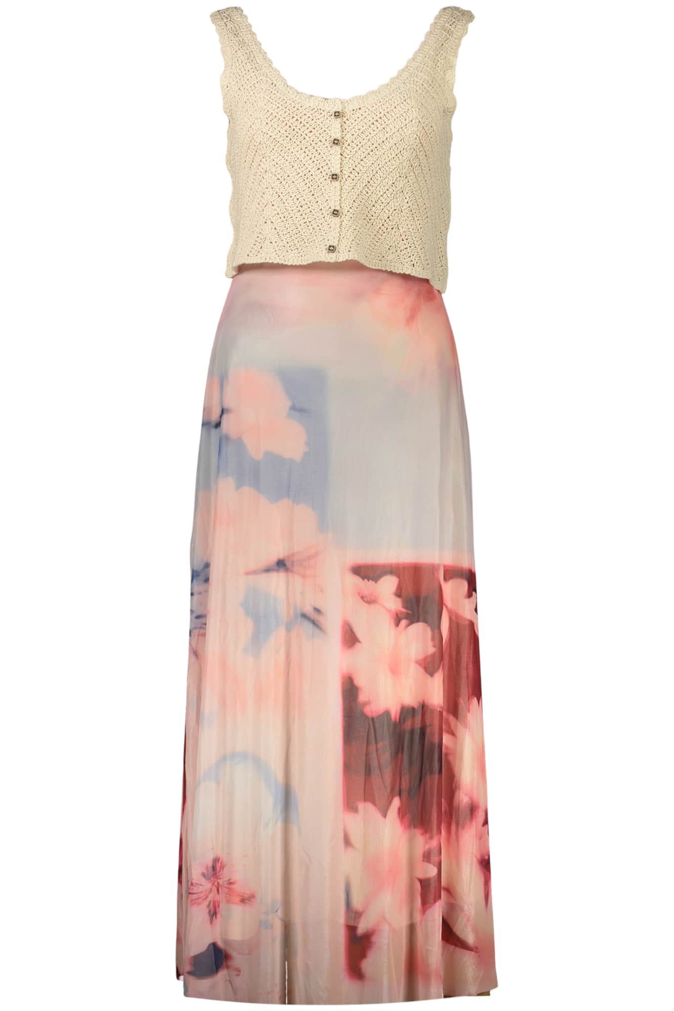 Desigual dames lang roze jurk