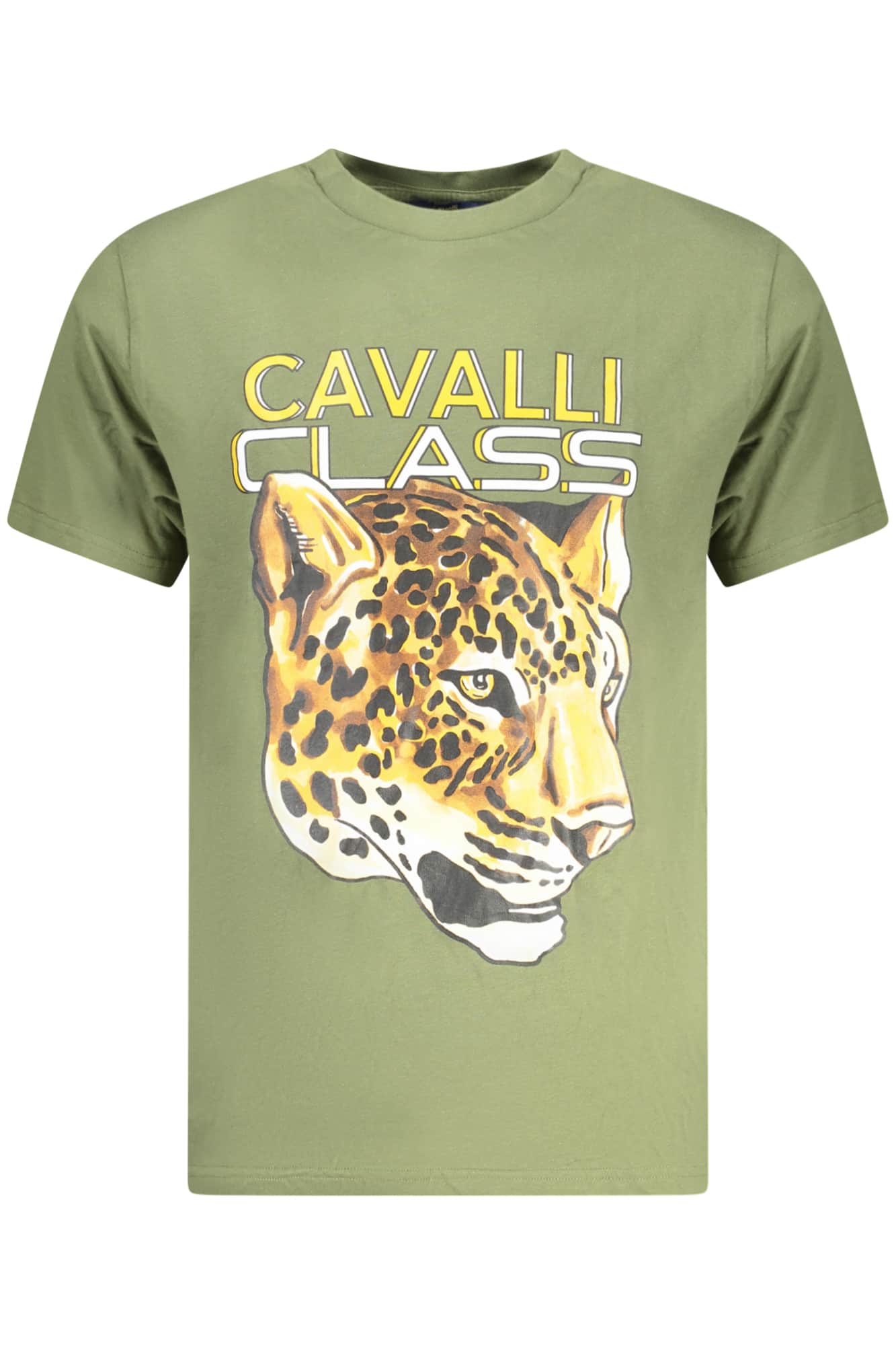 Cavalli Class heren korte mouw t-shirt groen