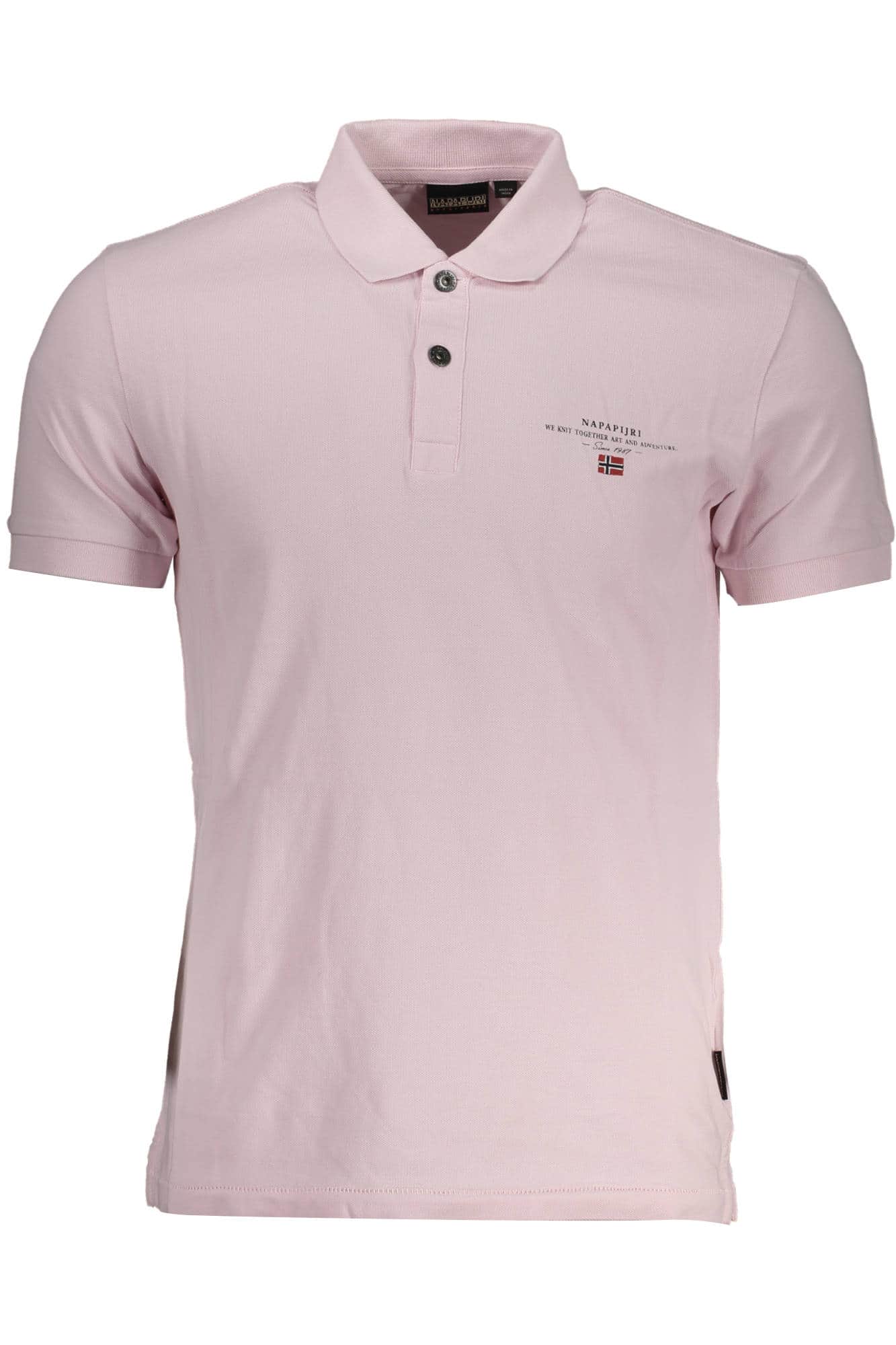 Napapijri heren korte mouw polo, roze