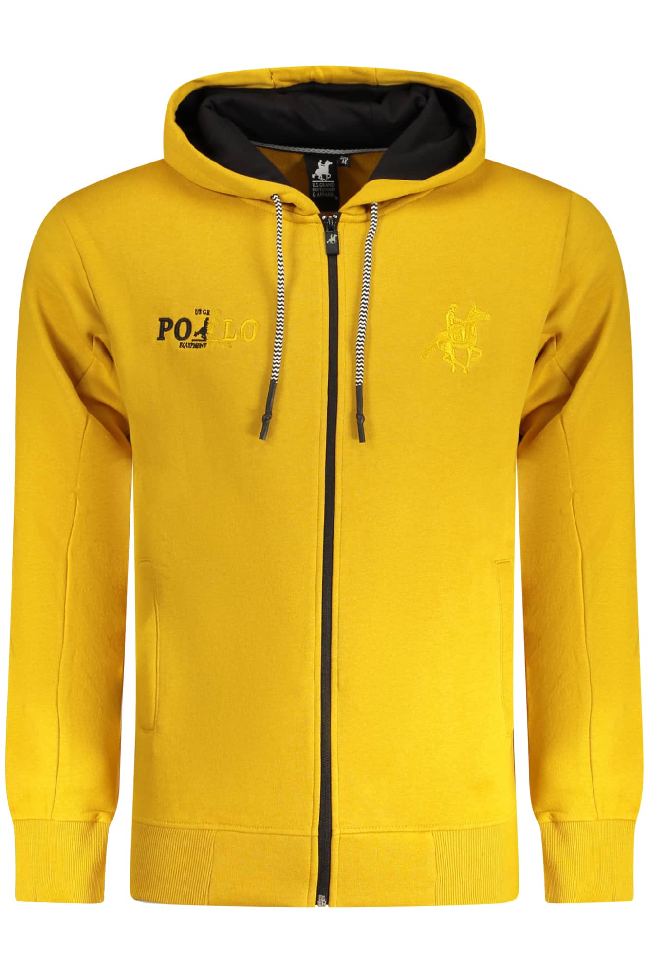 US Grand heren geel met rits sweater