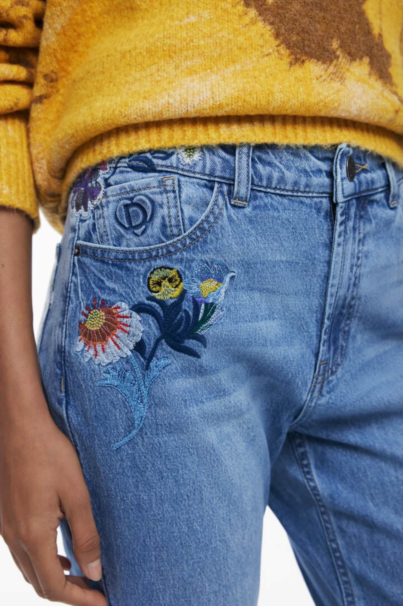 Desigual dames denim jeans, blauw