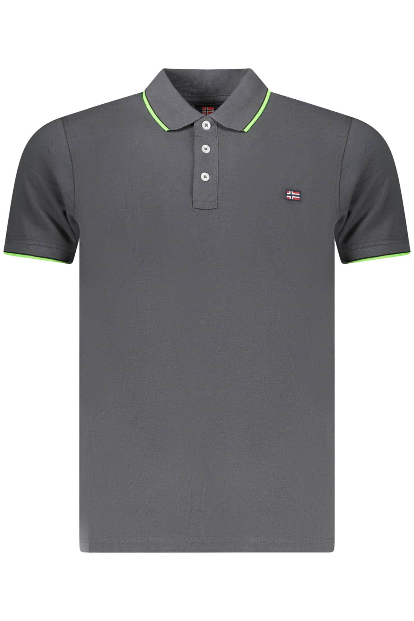 Norway 1963 heren korte mouw polo, grijs