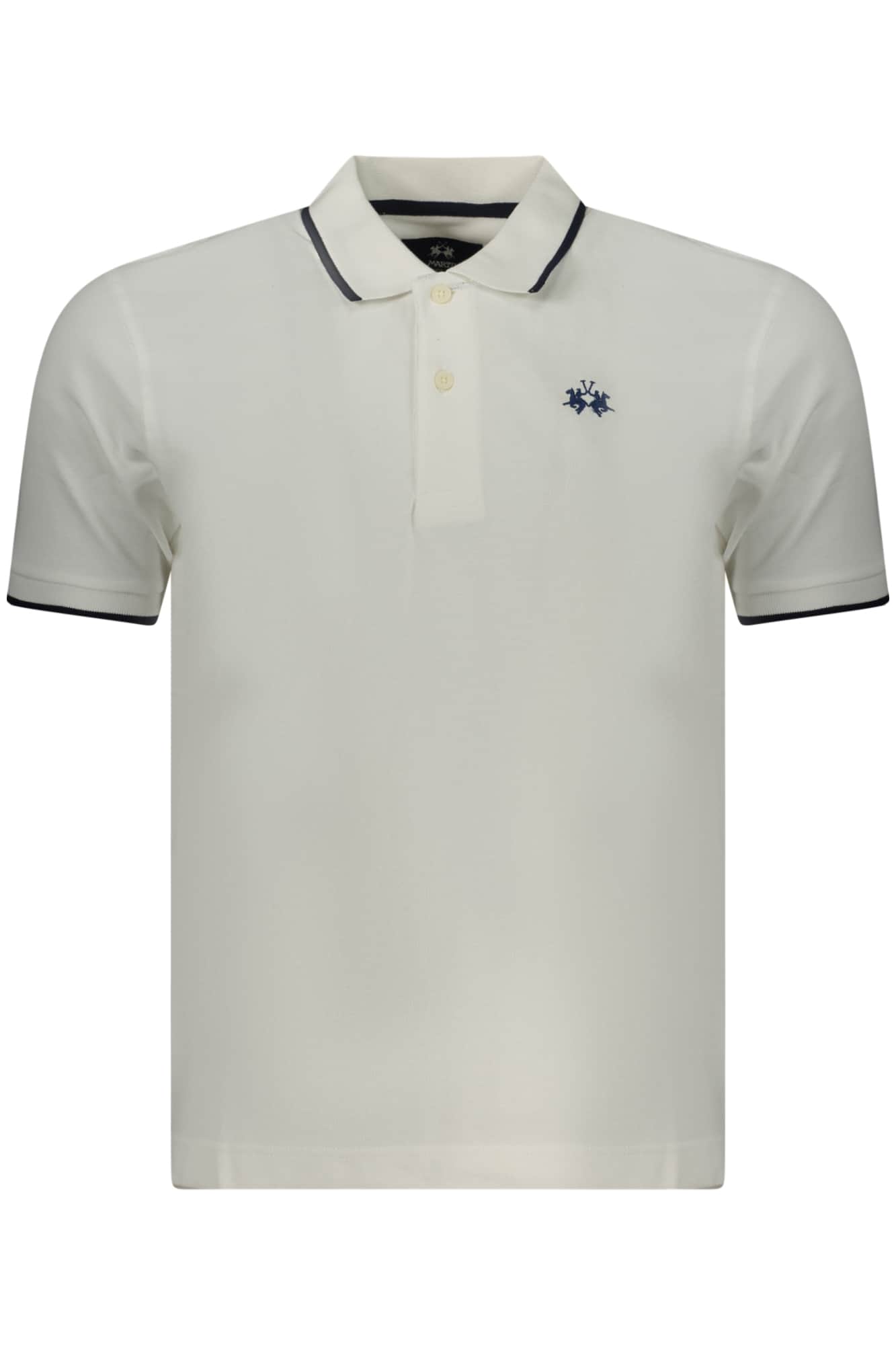 La Martina heren korte mouw polo wit