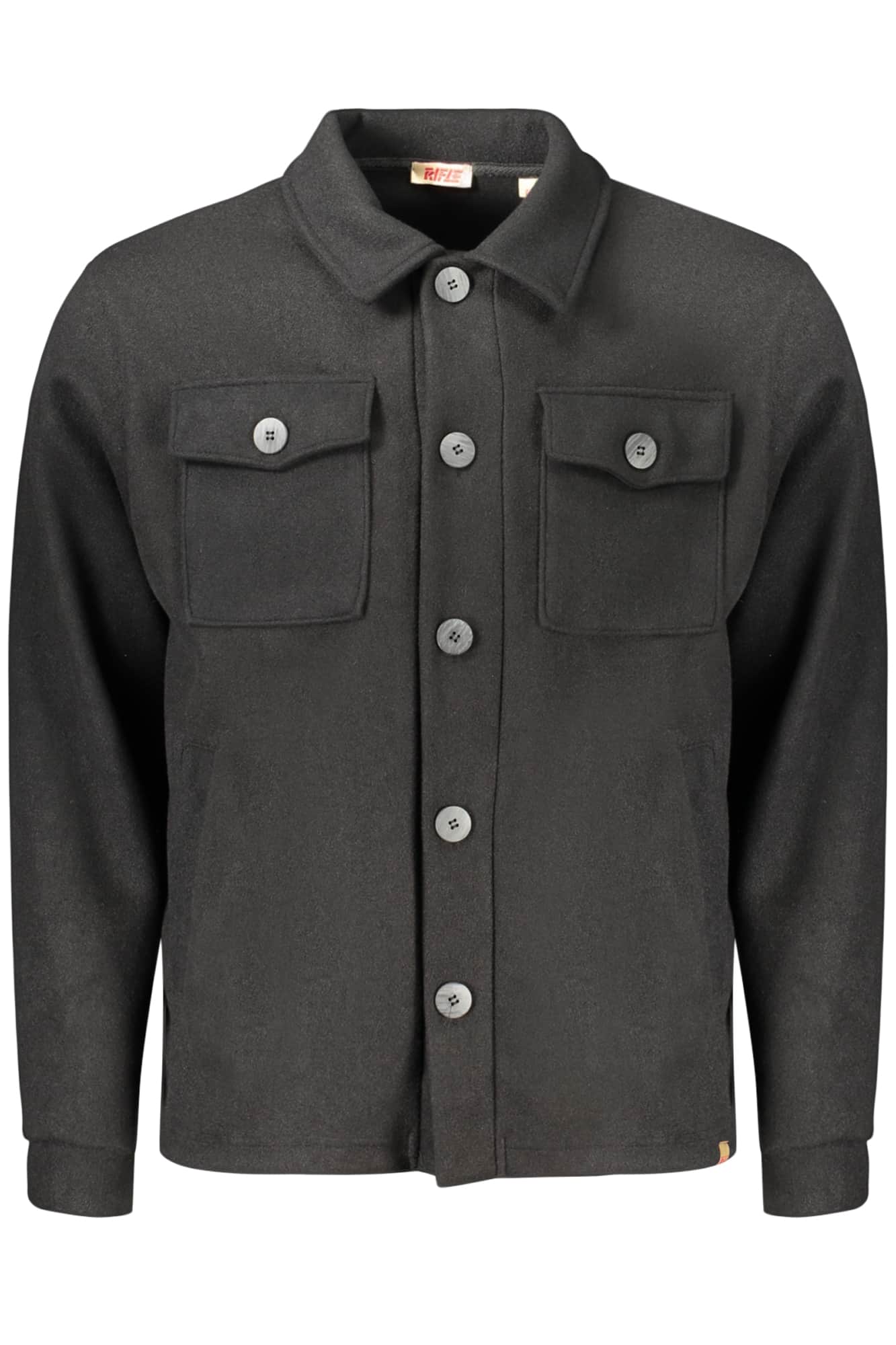 Rifle shirt lange mouw heren zwart