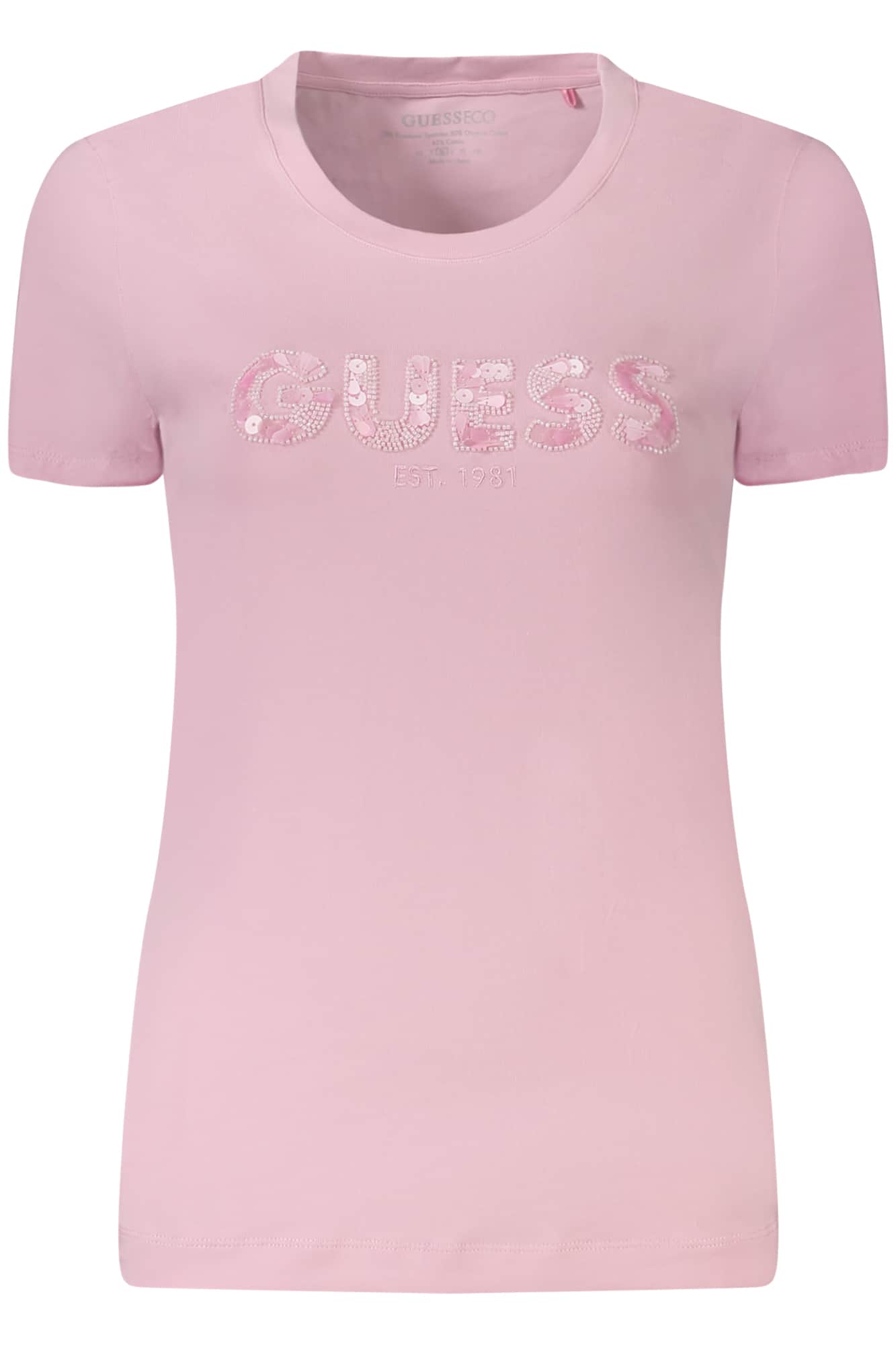 Guess Jeans dames korte mouw t-shirt roze