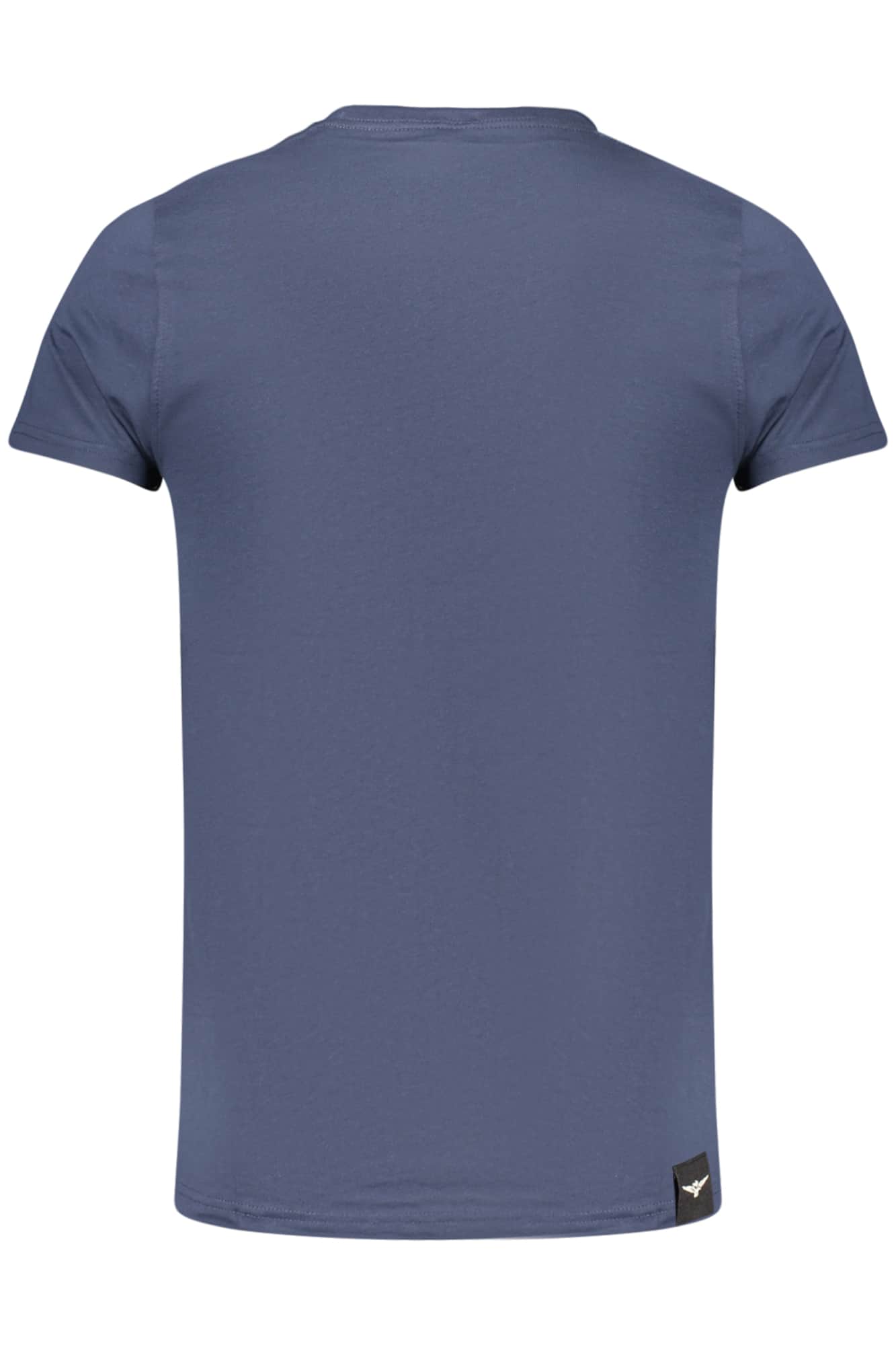 Military academy heren korte mouw t-shirt, blauw