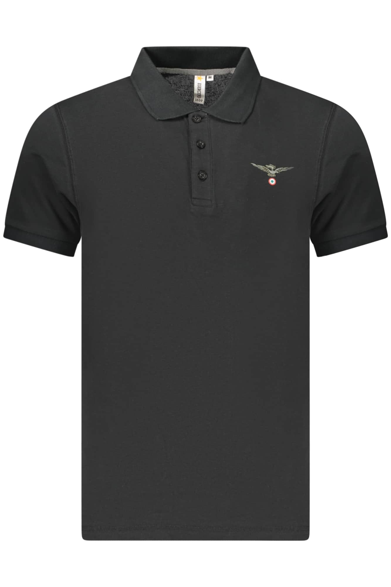 Military academy heren korte mouw polo, groen