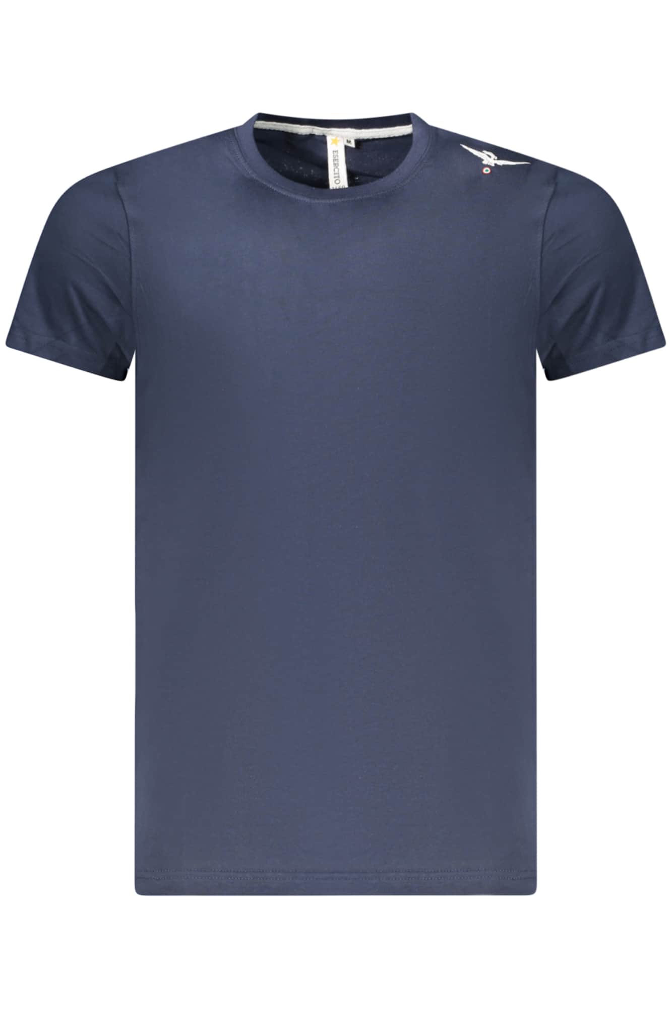Military academy heren korte mouw t-shirt, blauw