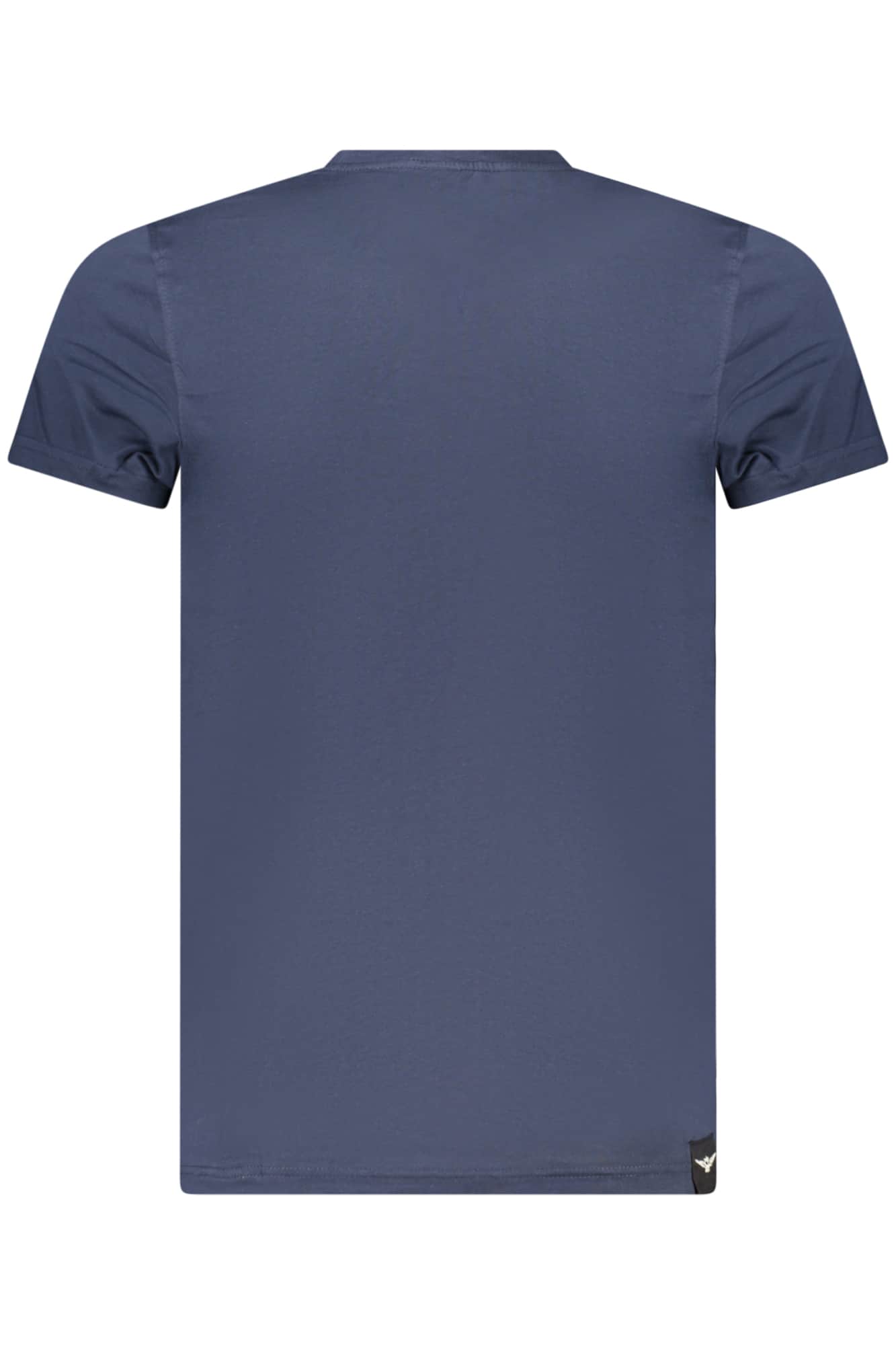 Military academy heren korte mouw t-shirt, blauw