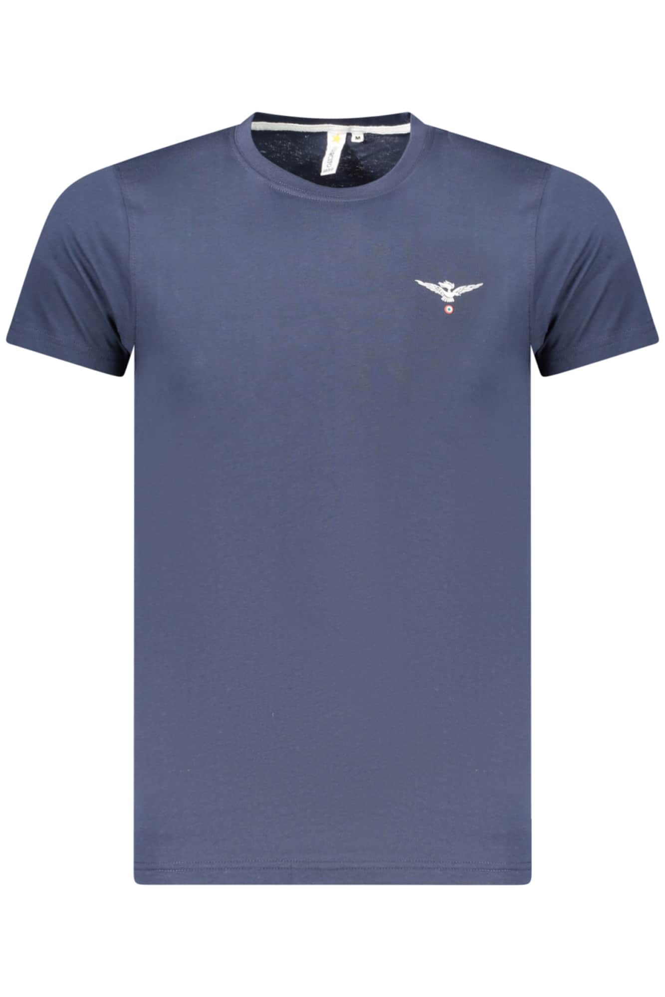 Military academy heren korte mouw t-shirt, blauw