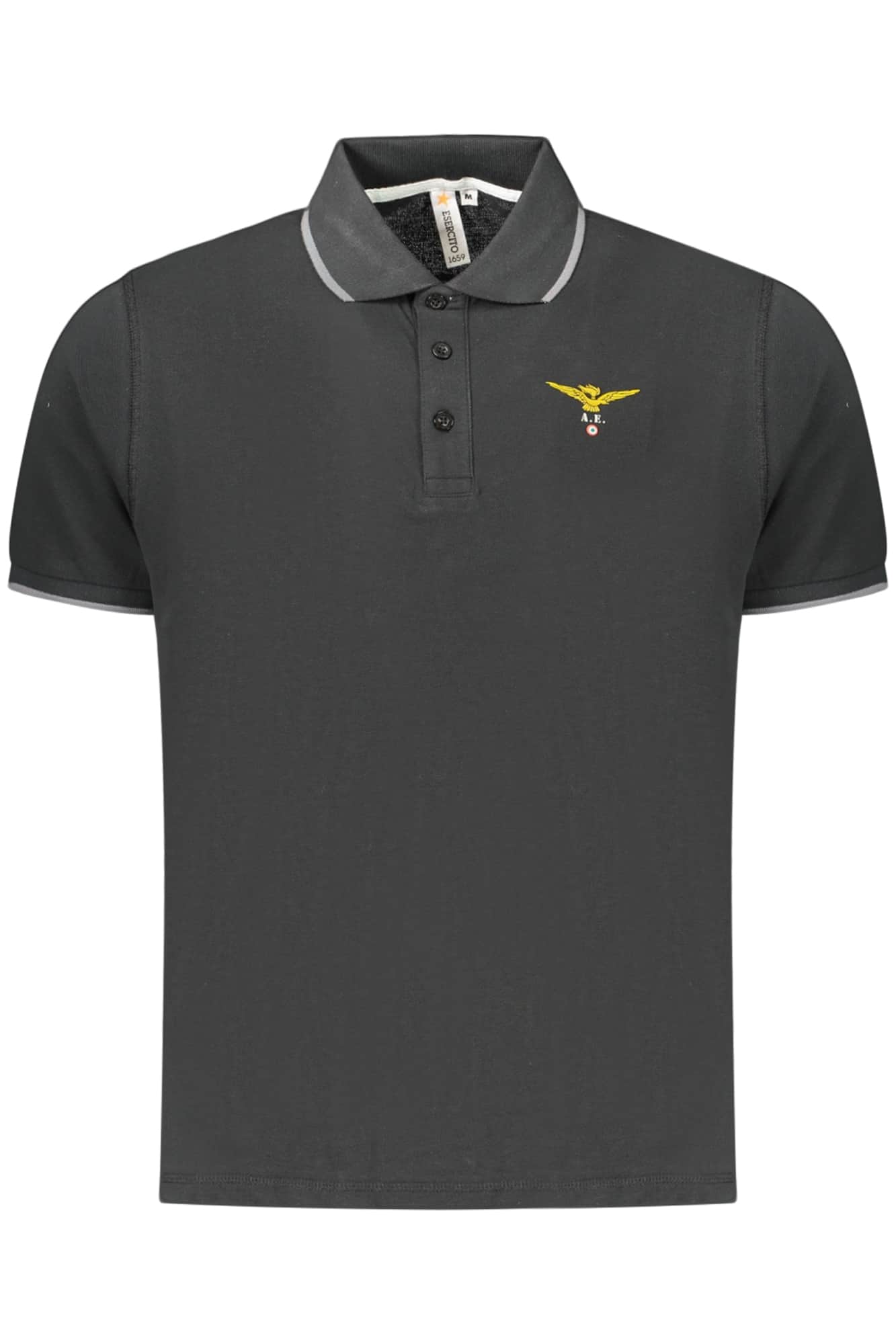 Military academy heren korte mouw polo, blauw