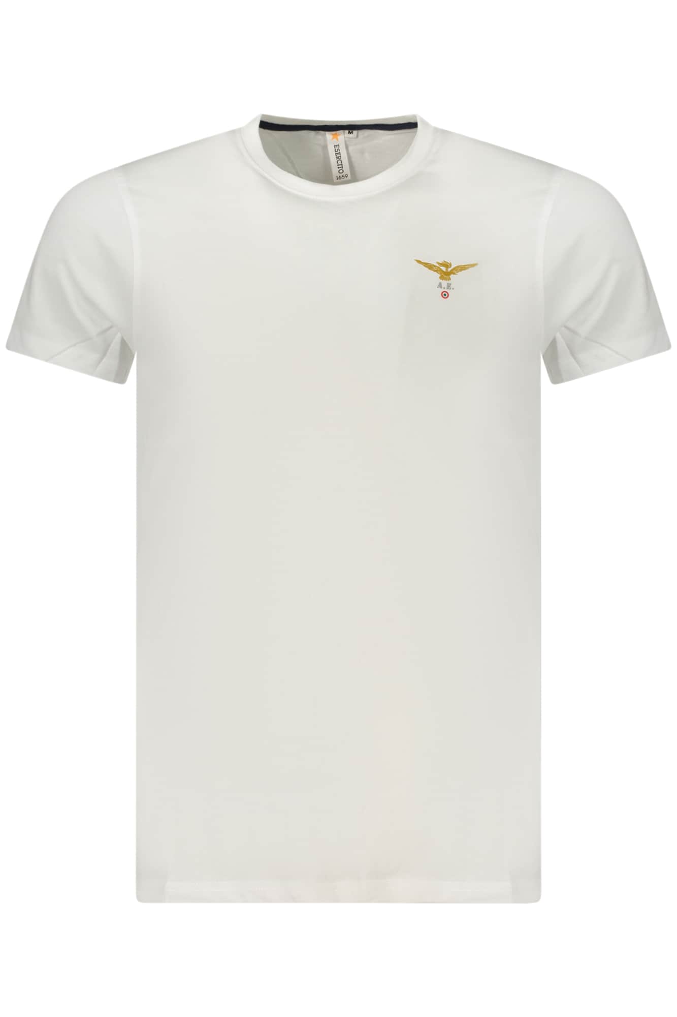 Military academy heren korte mouw t-shirt wit