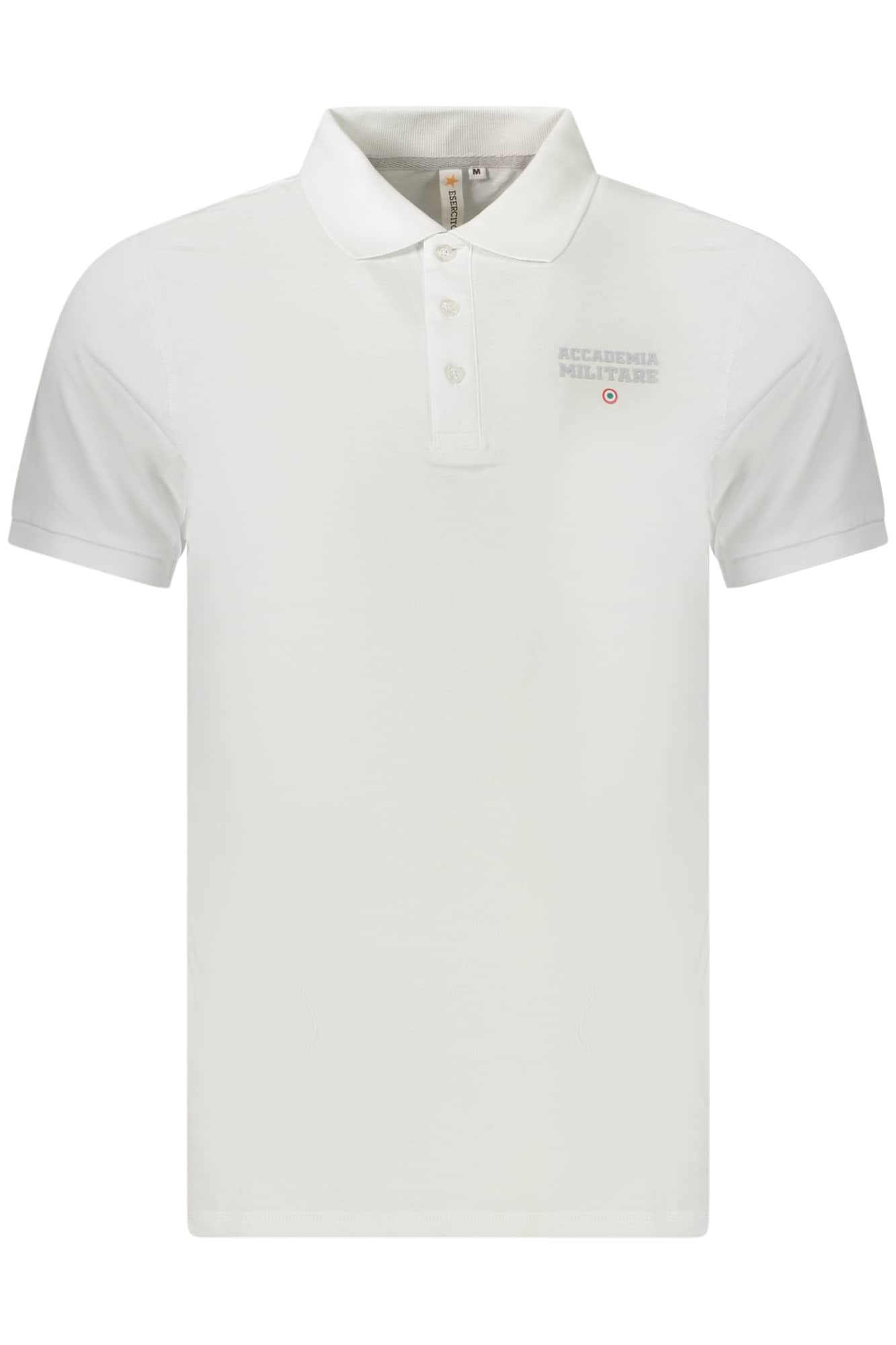 Military academy heren korte mouw polo, wit