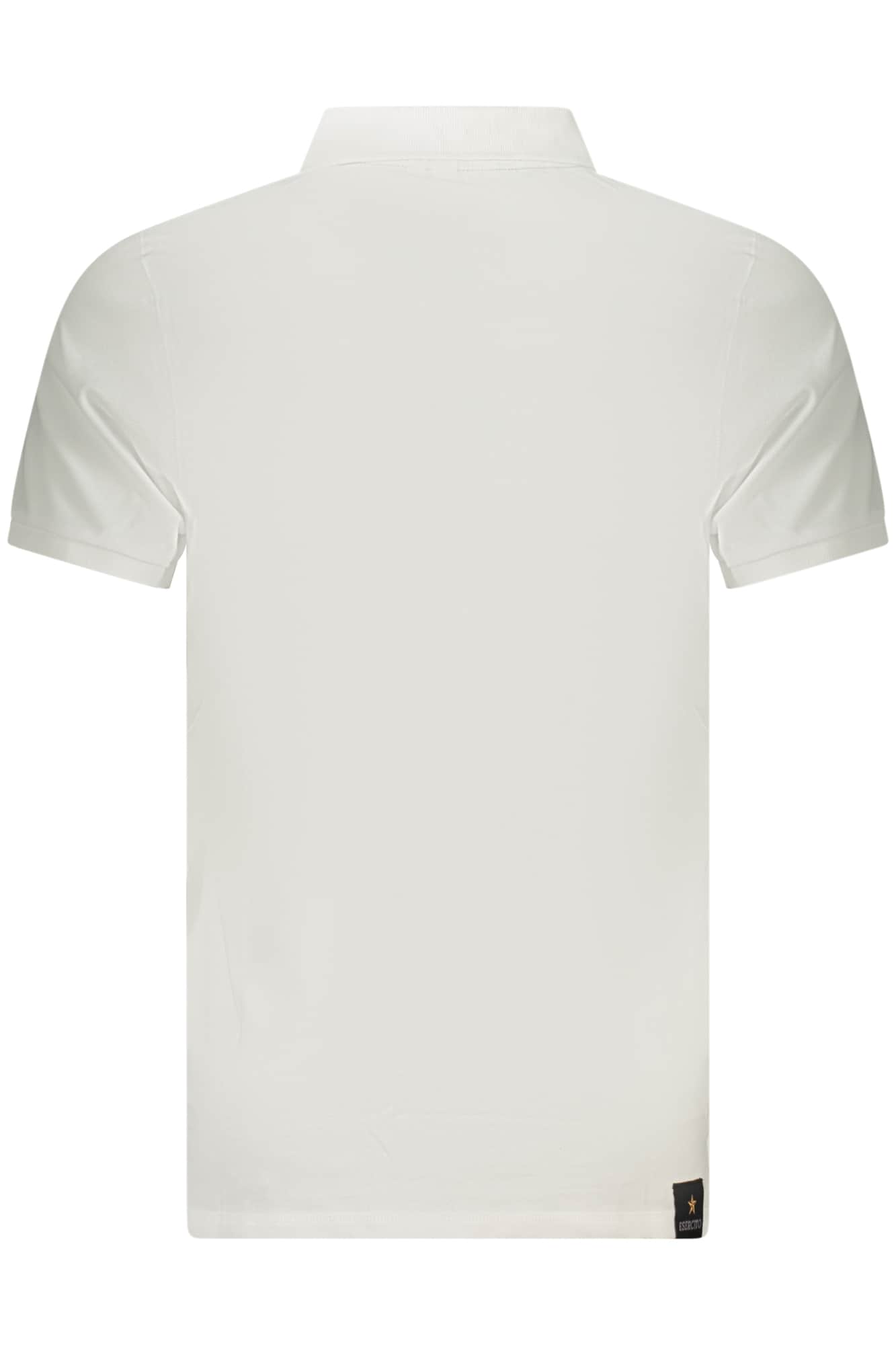 Military academy heren korte mouw polo, wit