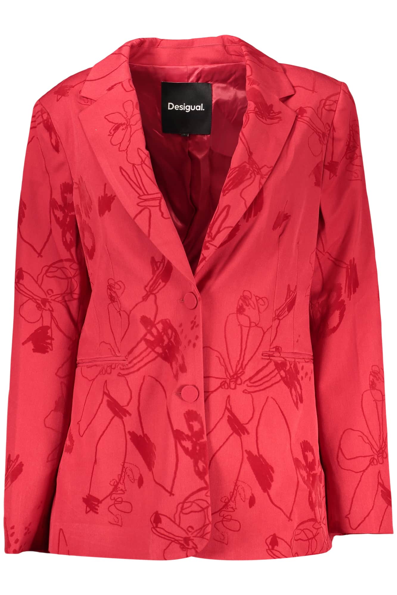 Desigual klassiek dames jas rood