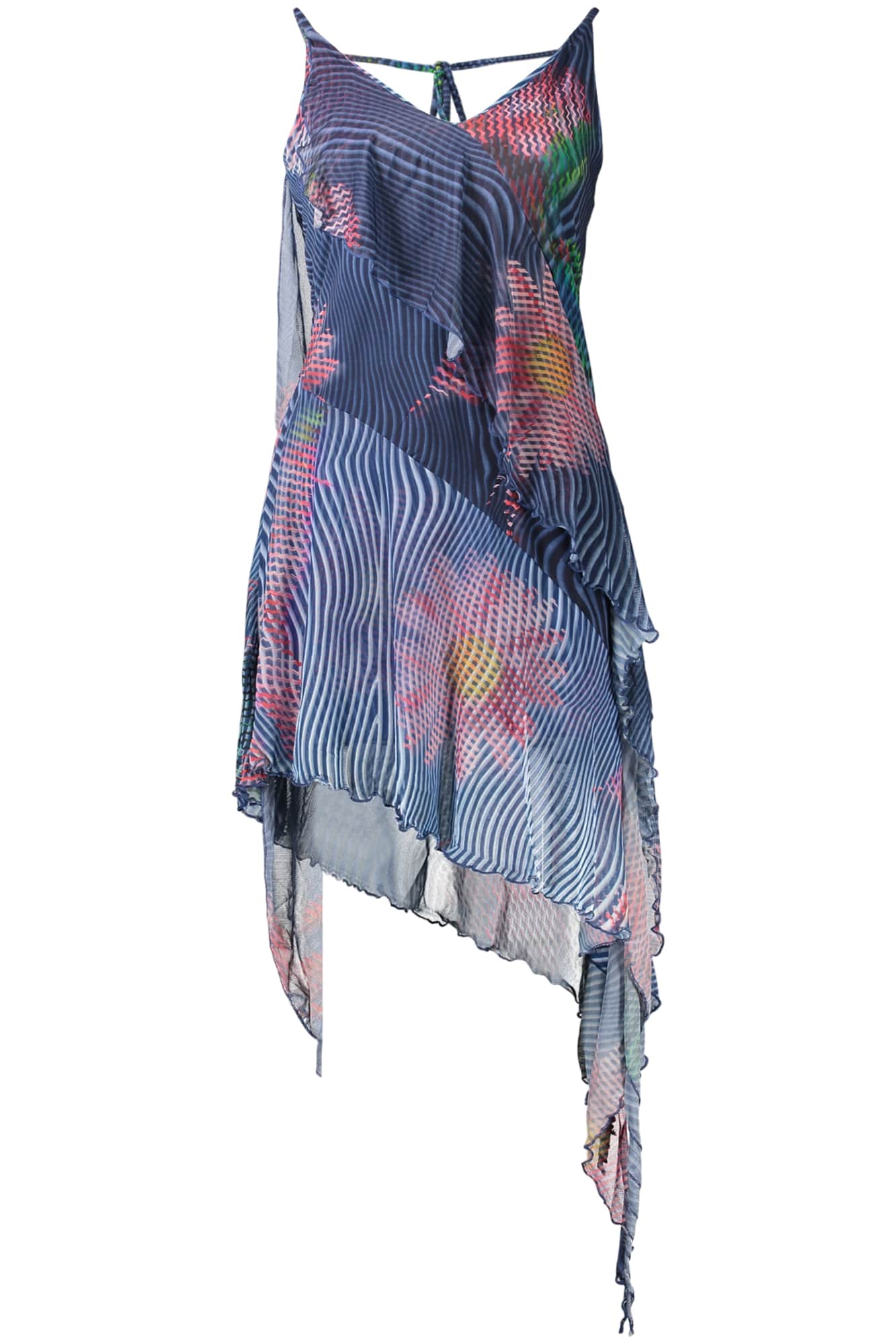 Desigual kort jurk voor dames in blauw
