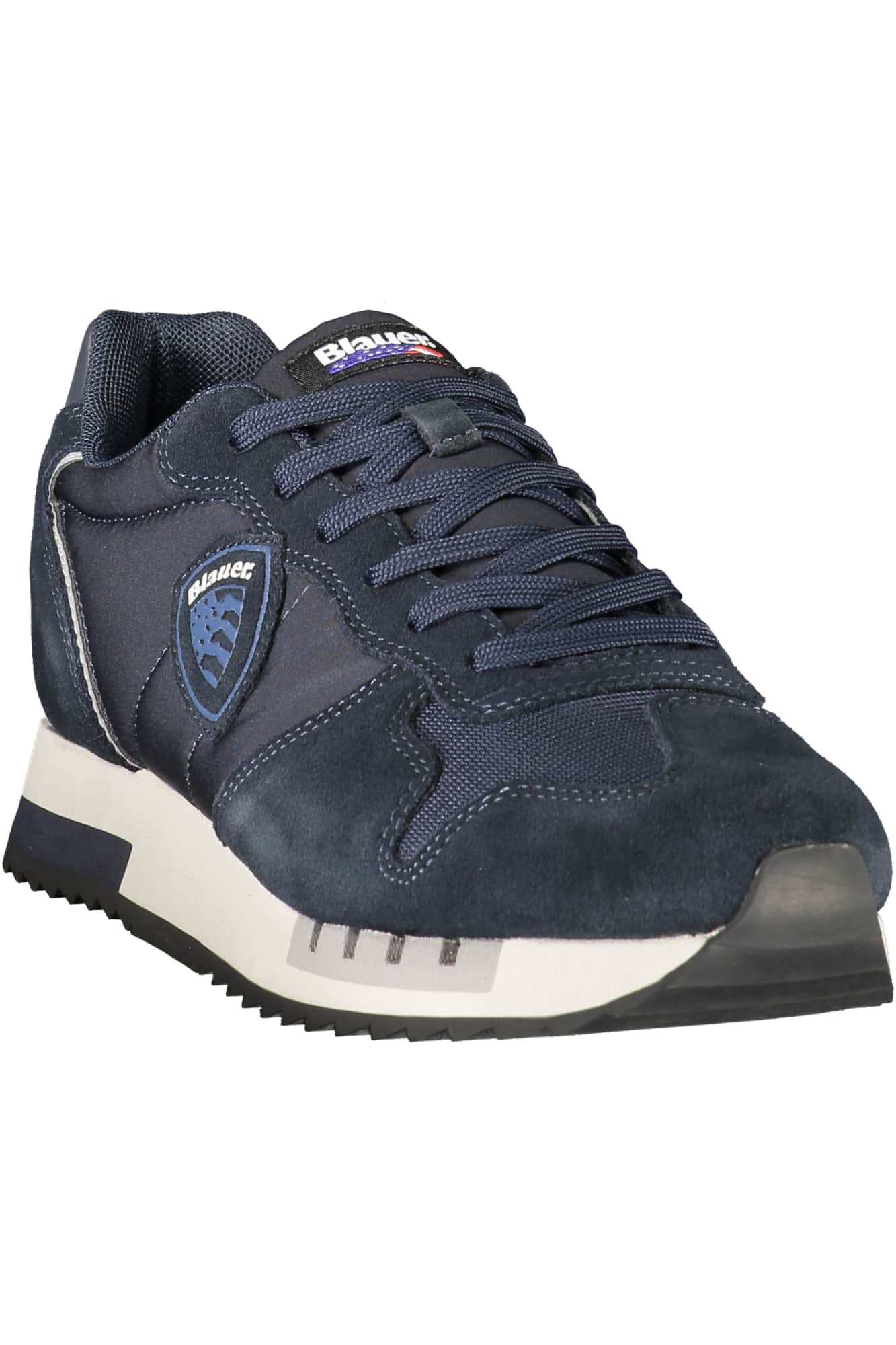 Blauer heren zwart sportschoenen