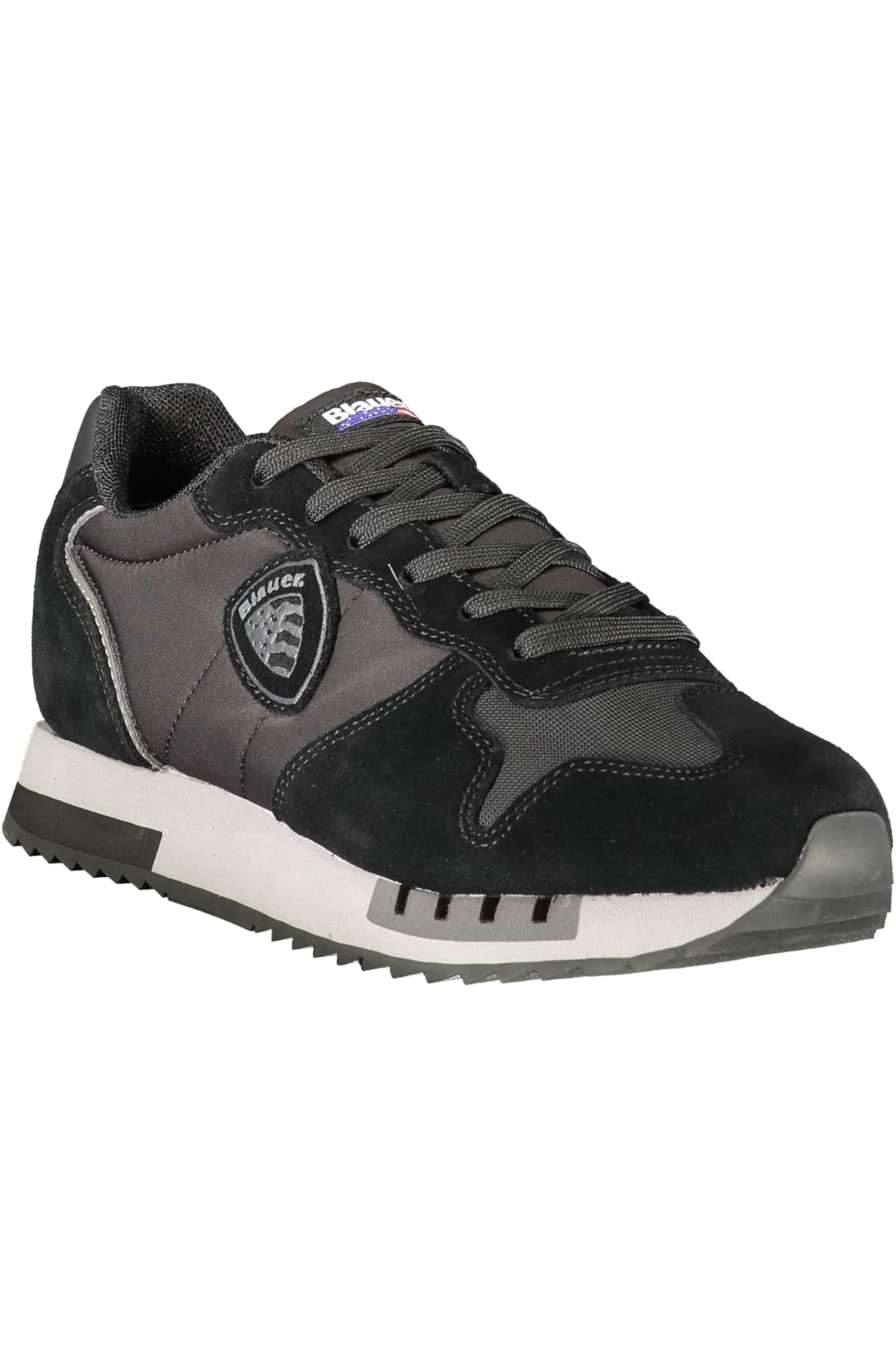 Blauer heren zwart sportschoenen