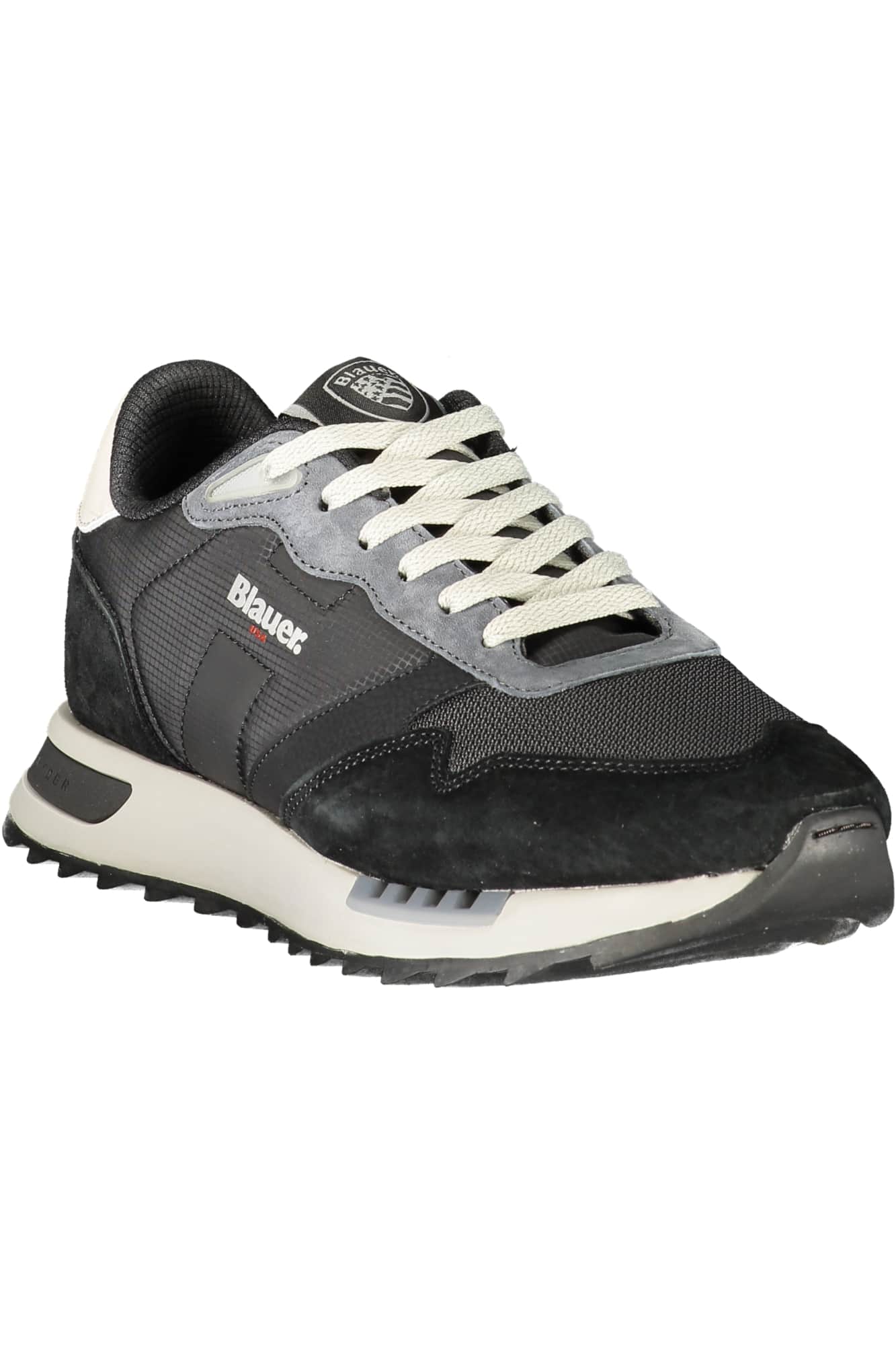 Blauer heren zwart sportschoenen