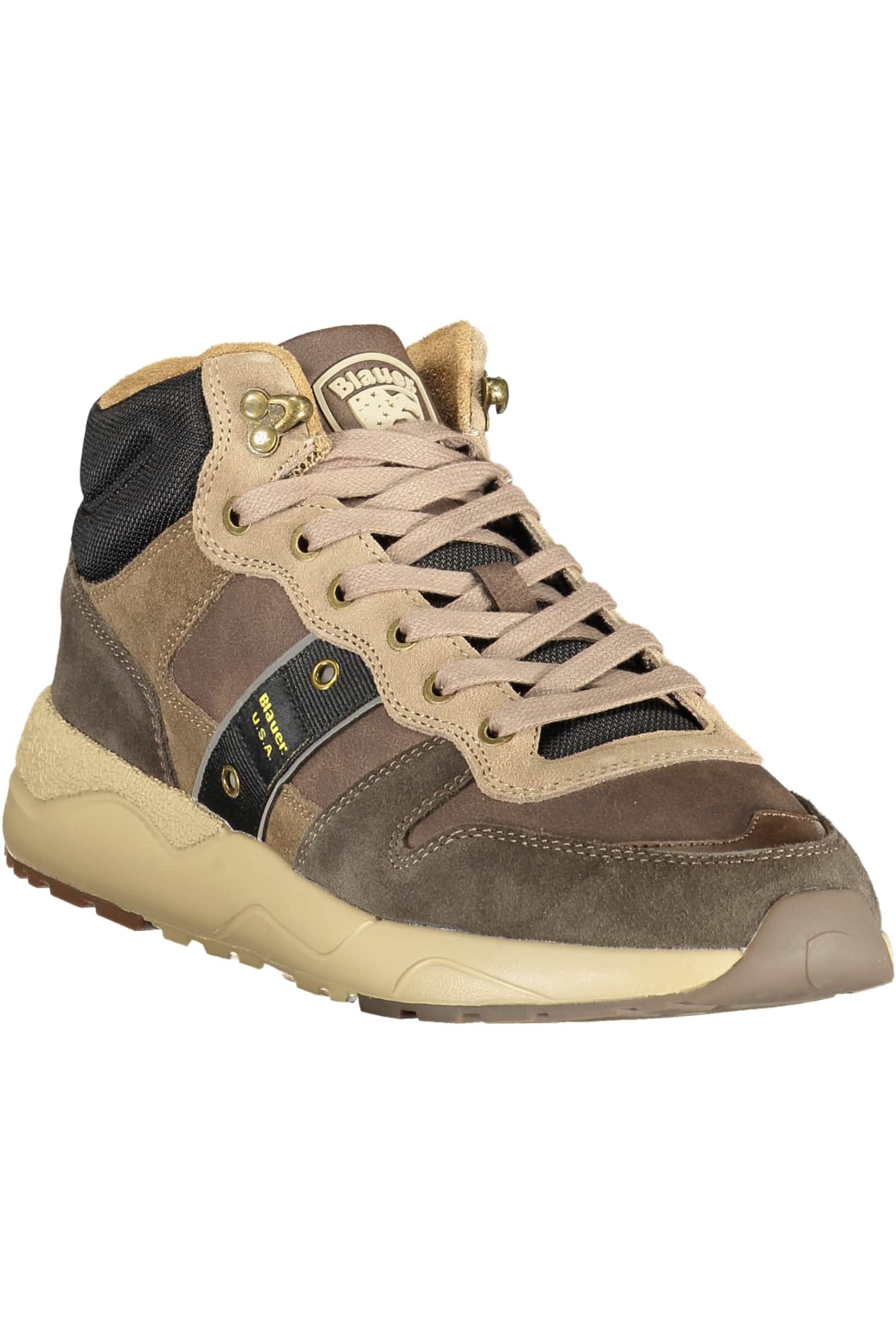 Blauer heren sportschoenen bruin