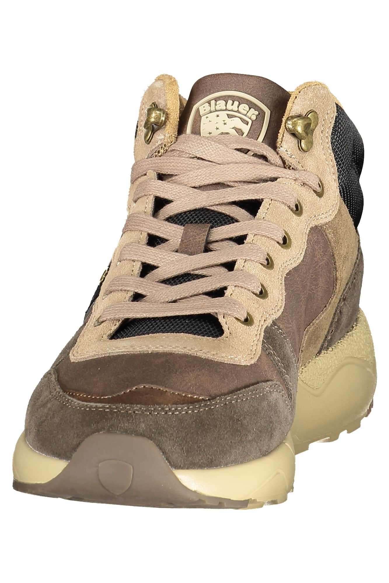 Blauer heren sportschoenen bruin