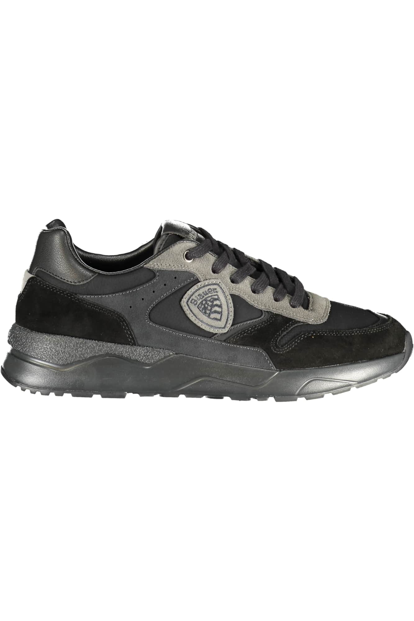 Blauer heren zwart sportschoenen