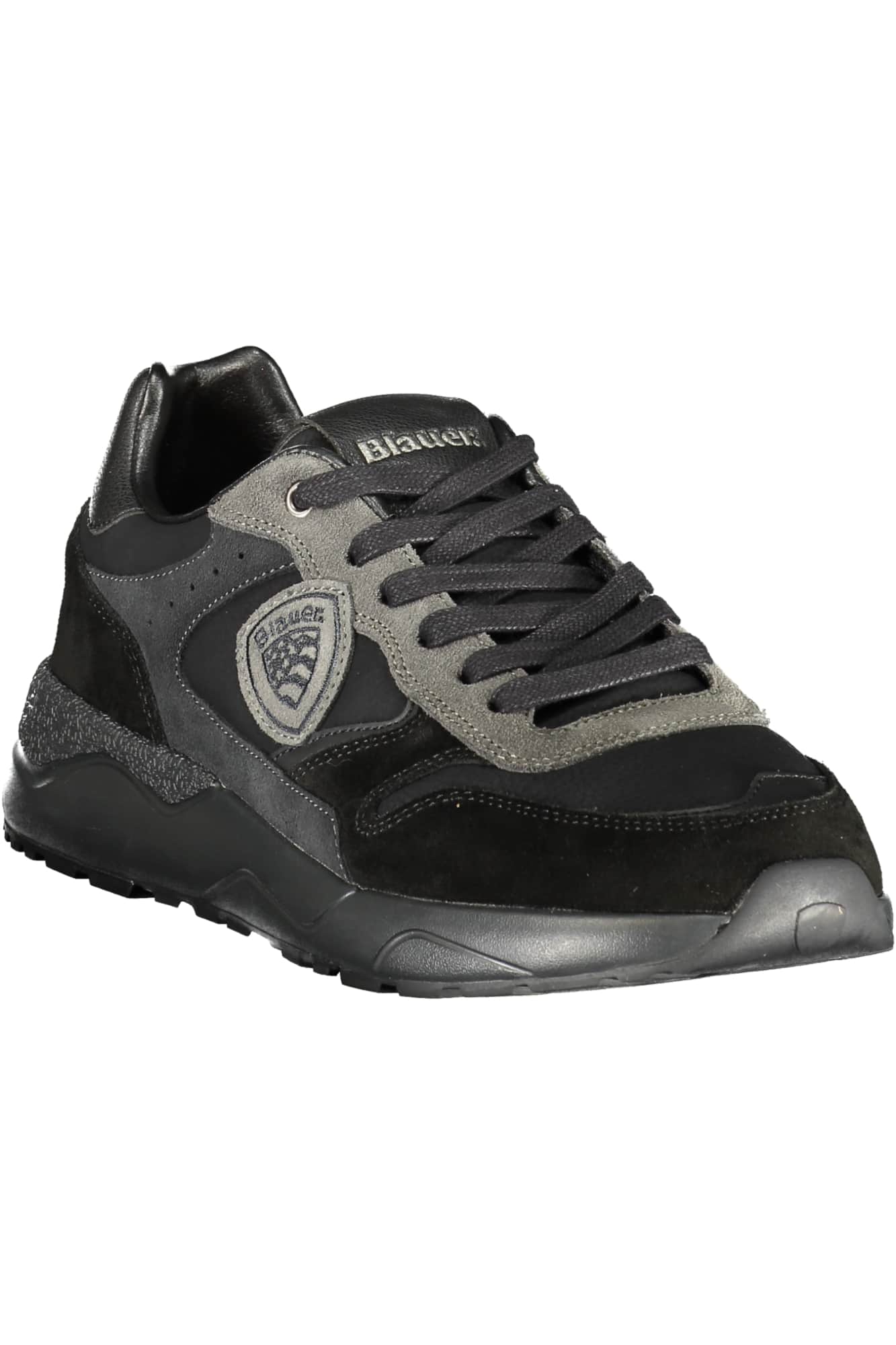 Blauer heren zwart sportschoenen