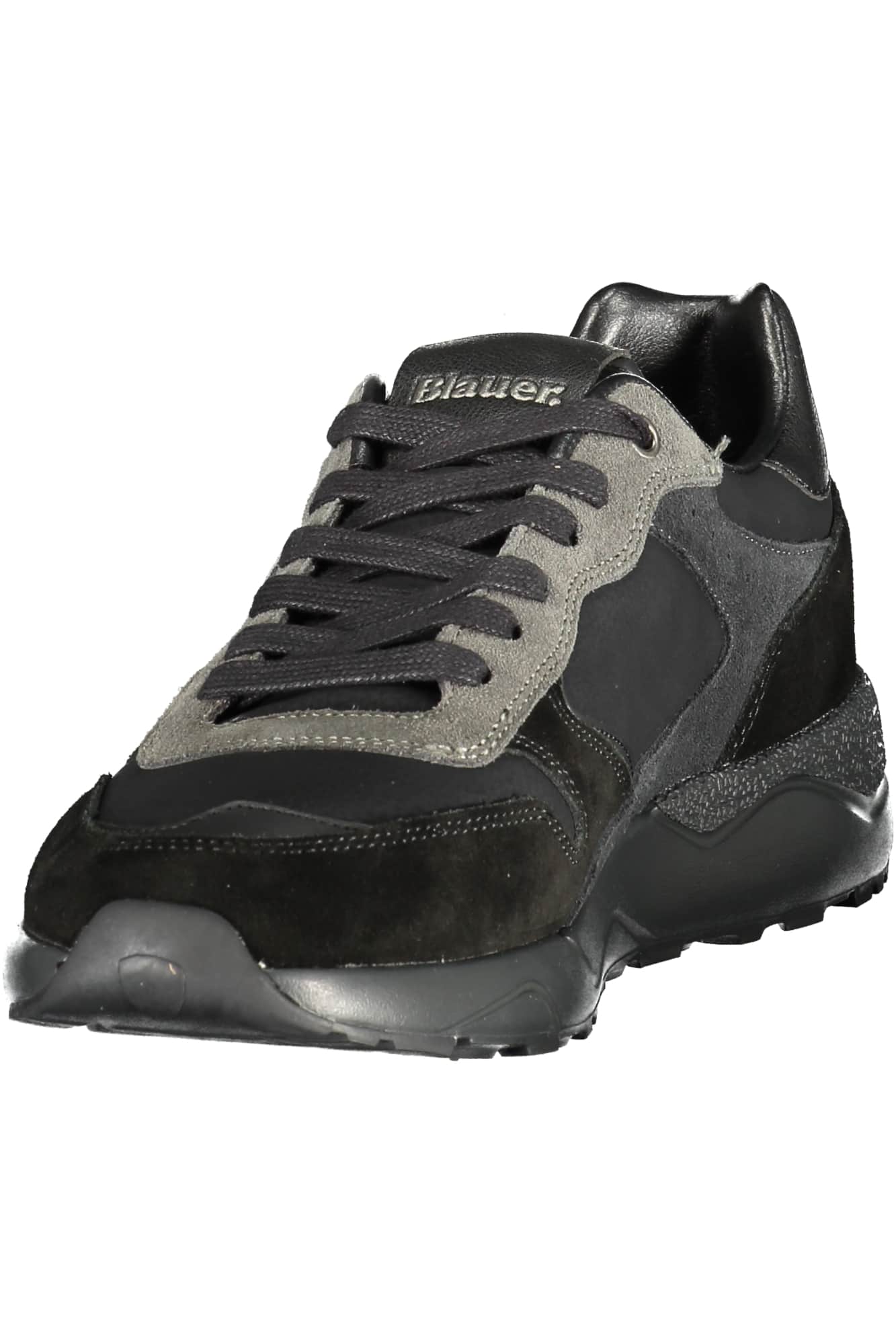 Blauer heren zwart sportschoenen