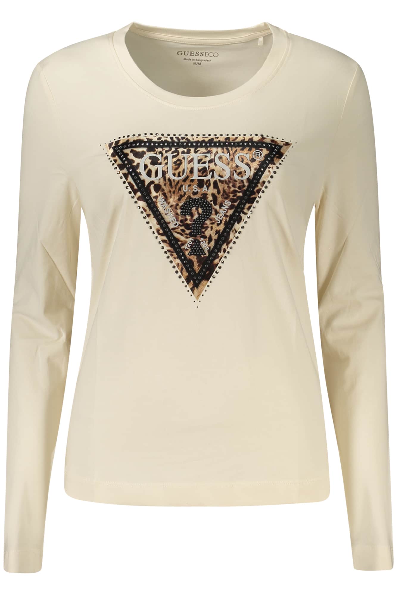 Guess Jeans dames lange mouw t-shirt beige