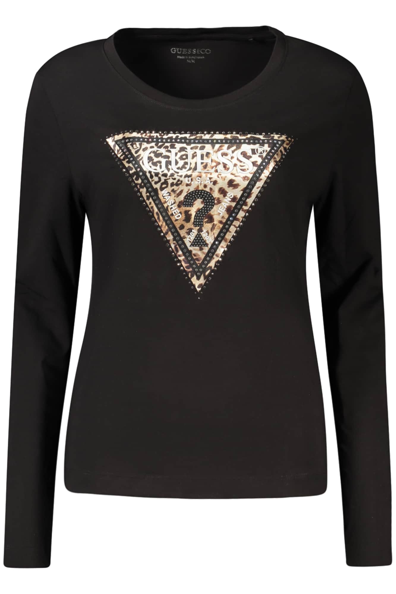 Guess Jeans dames lange mouw t-shirt zwart
