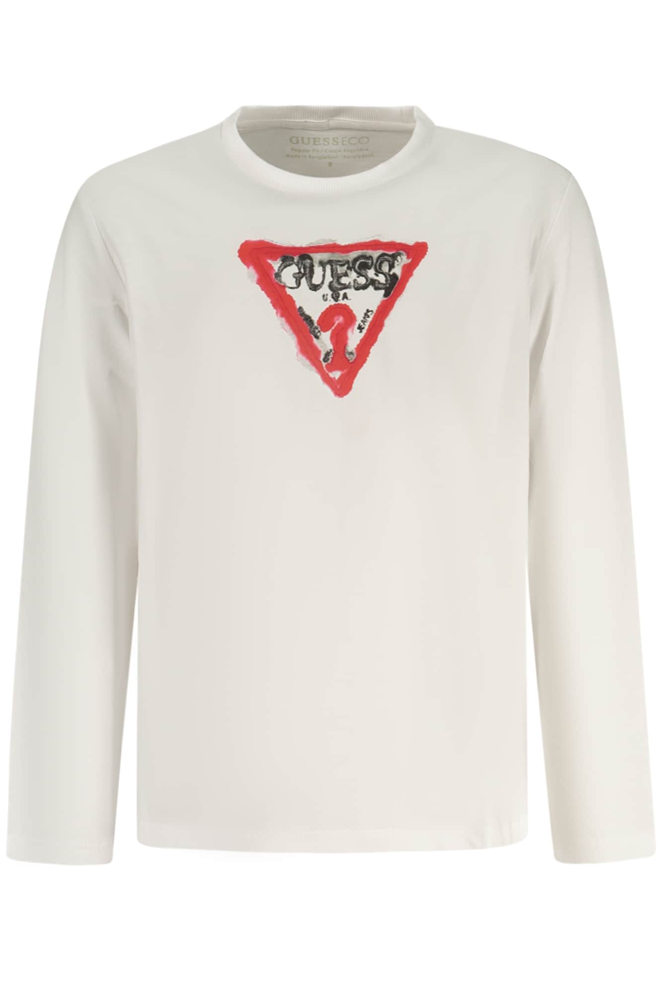 Guess Jeans lange mouw t-shirt voor kinder, wit