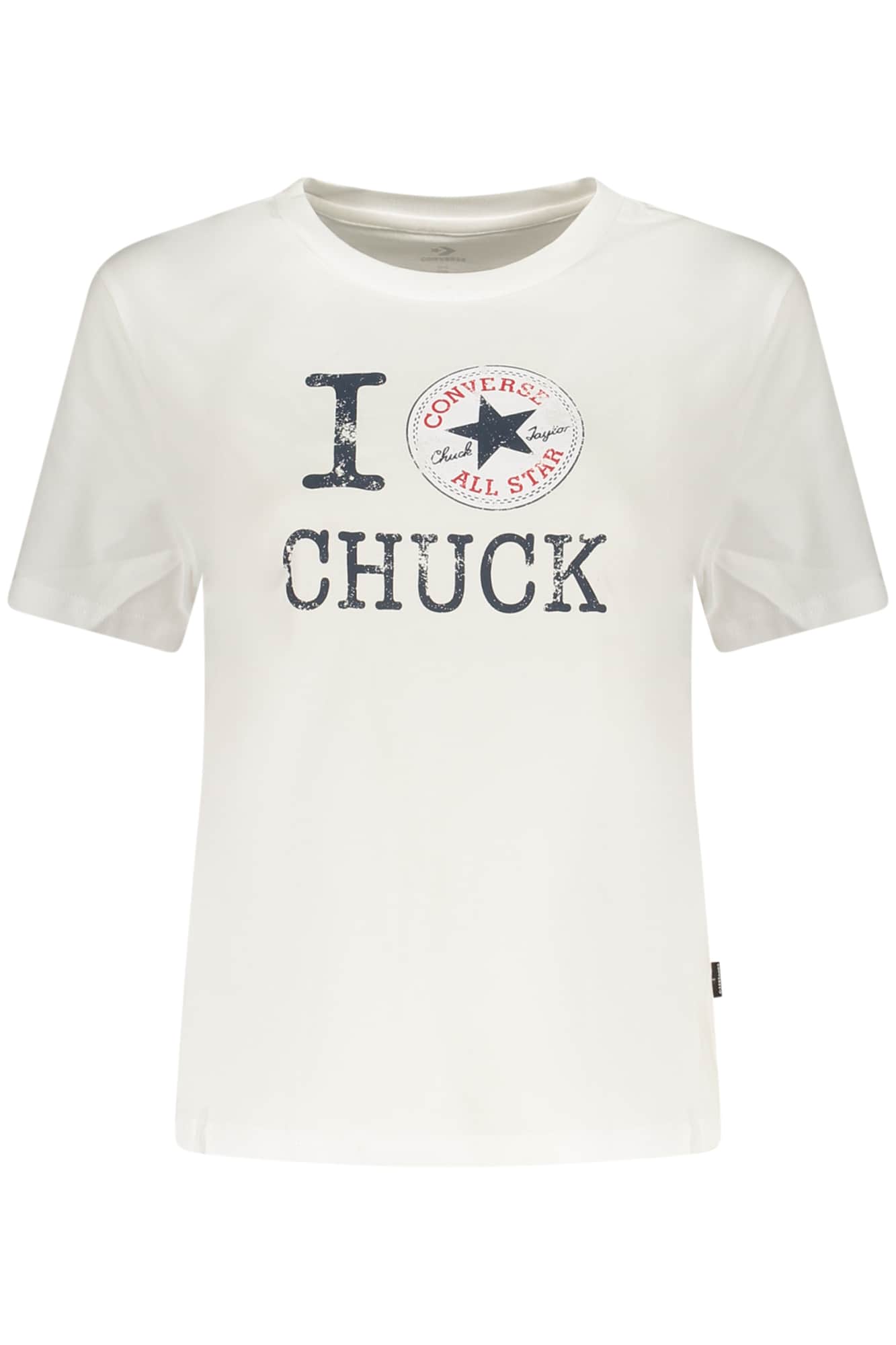 Converse Dames Korte Mouw T-Shirt, Wit
