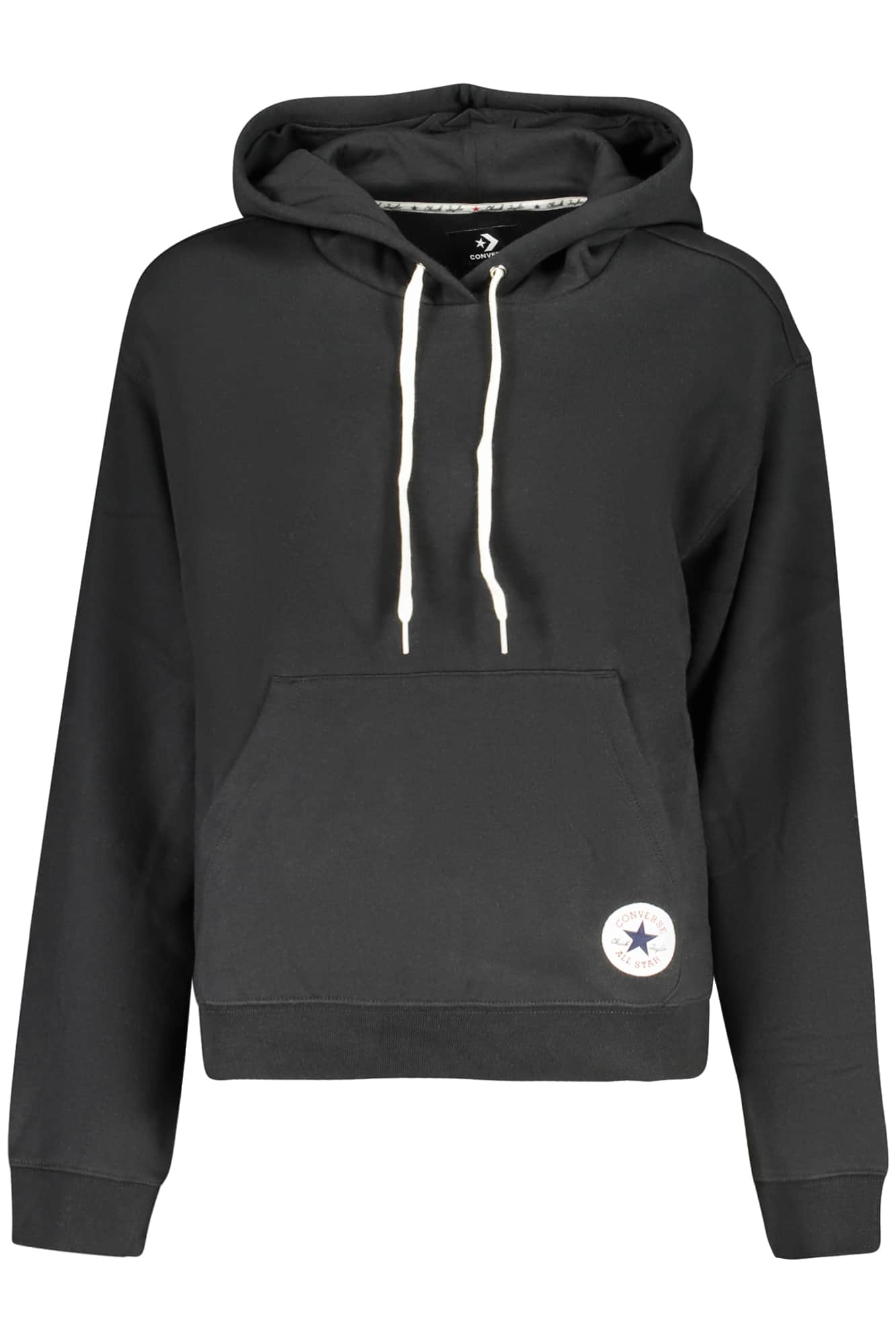 Converse Dames Met Rits Hoodie, Zwart