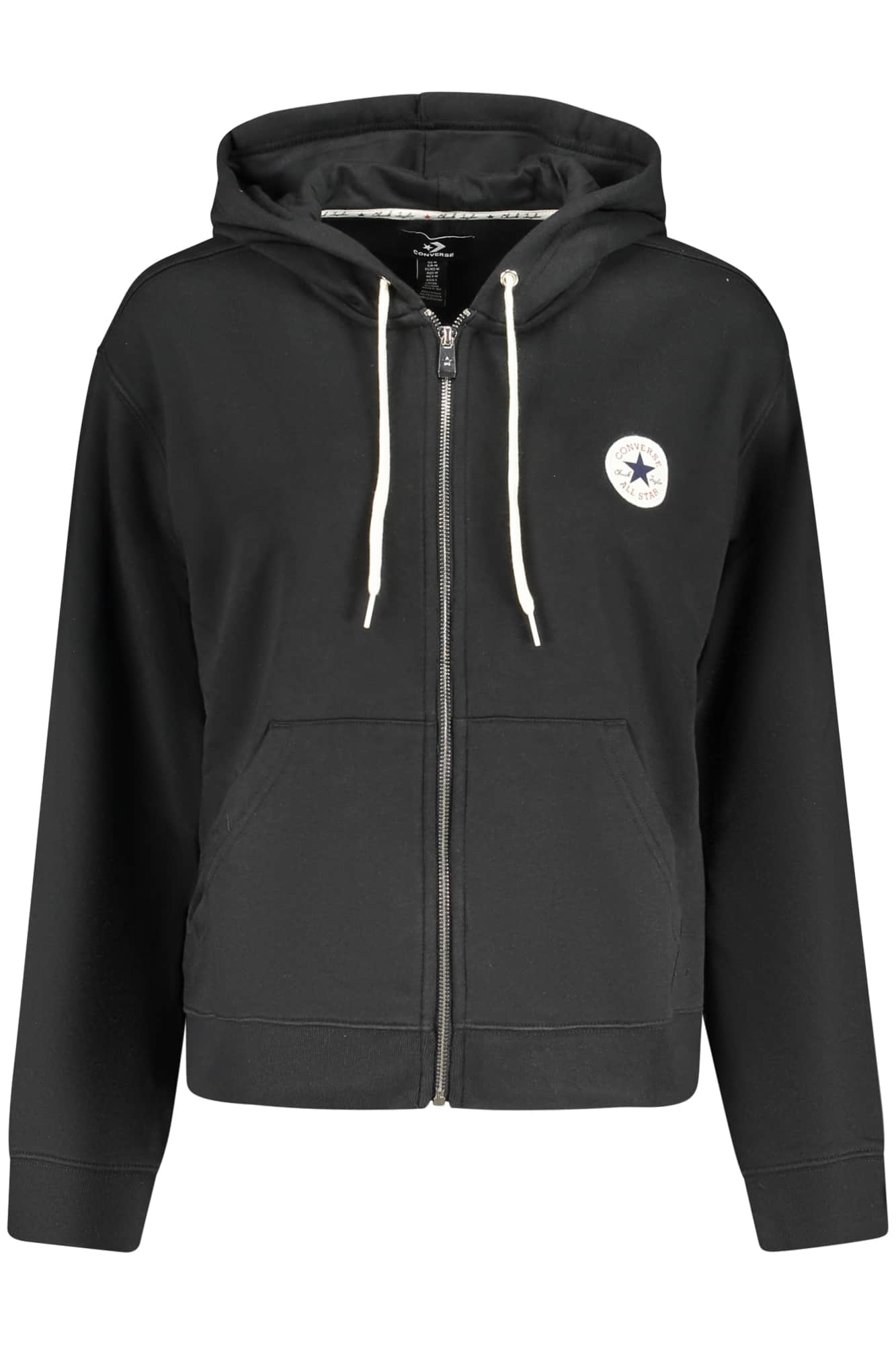 Converse Dames Met Rits Hoodie Zwart