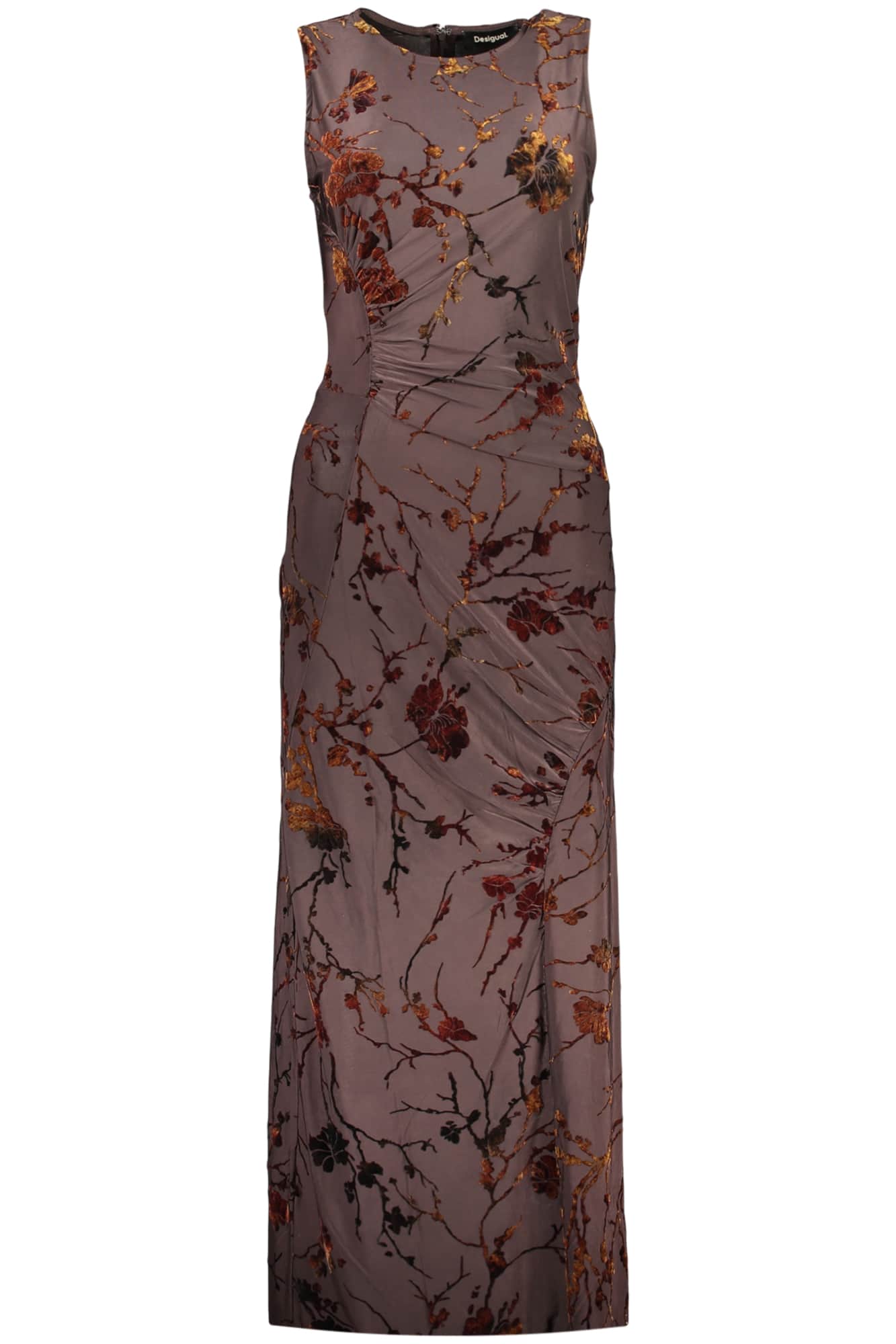 Desigual dames lang jurk in bruin