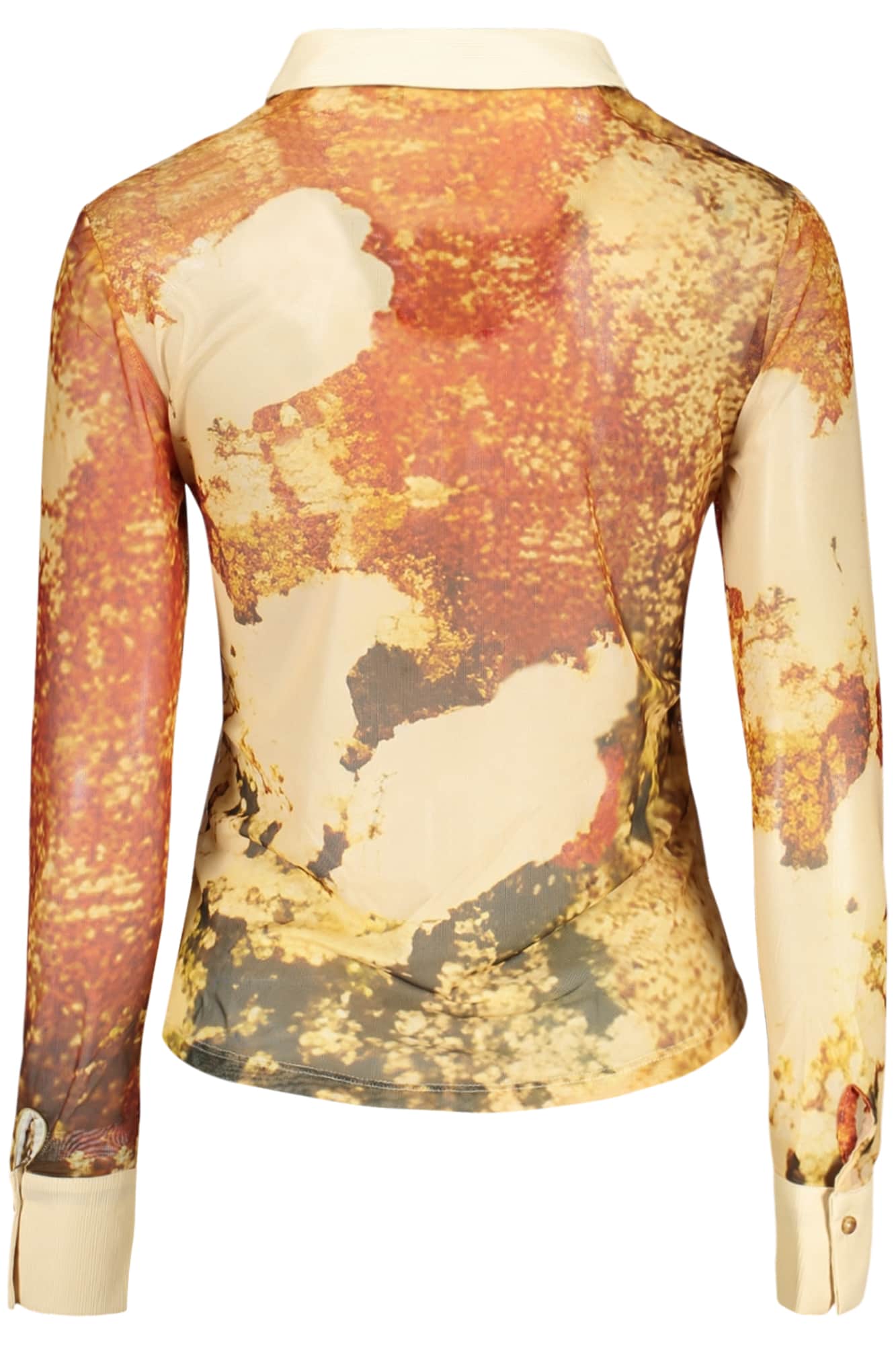 Desigual dames lange mouw shirt, beige