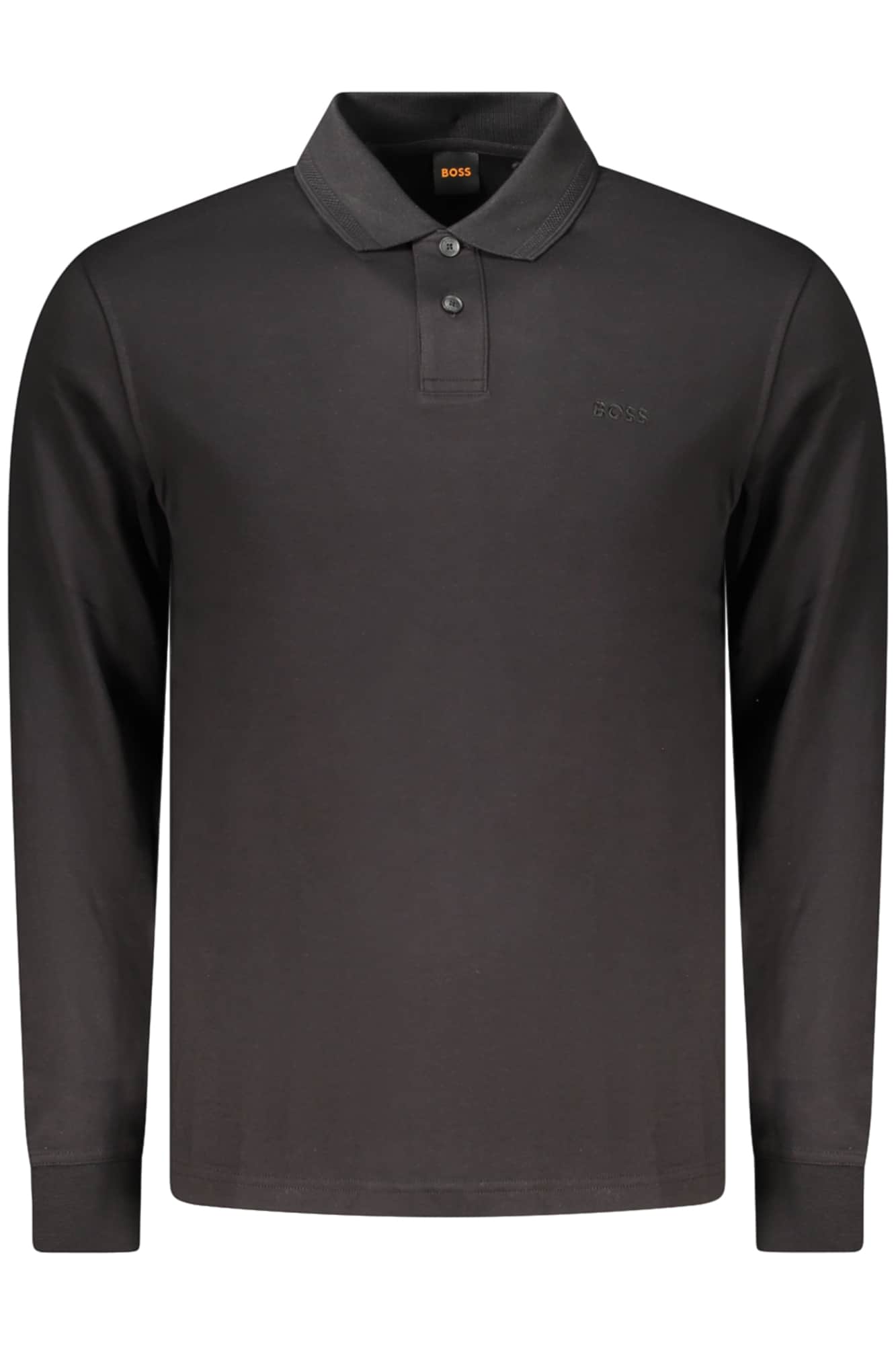 Boss heren lange mouw polo, blauw