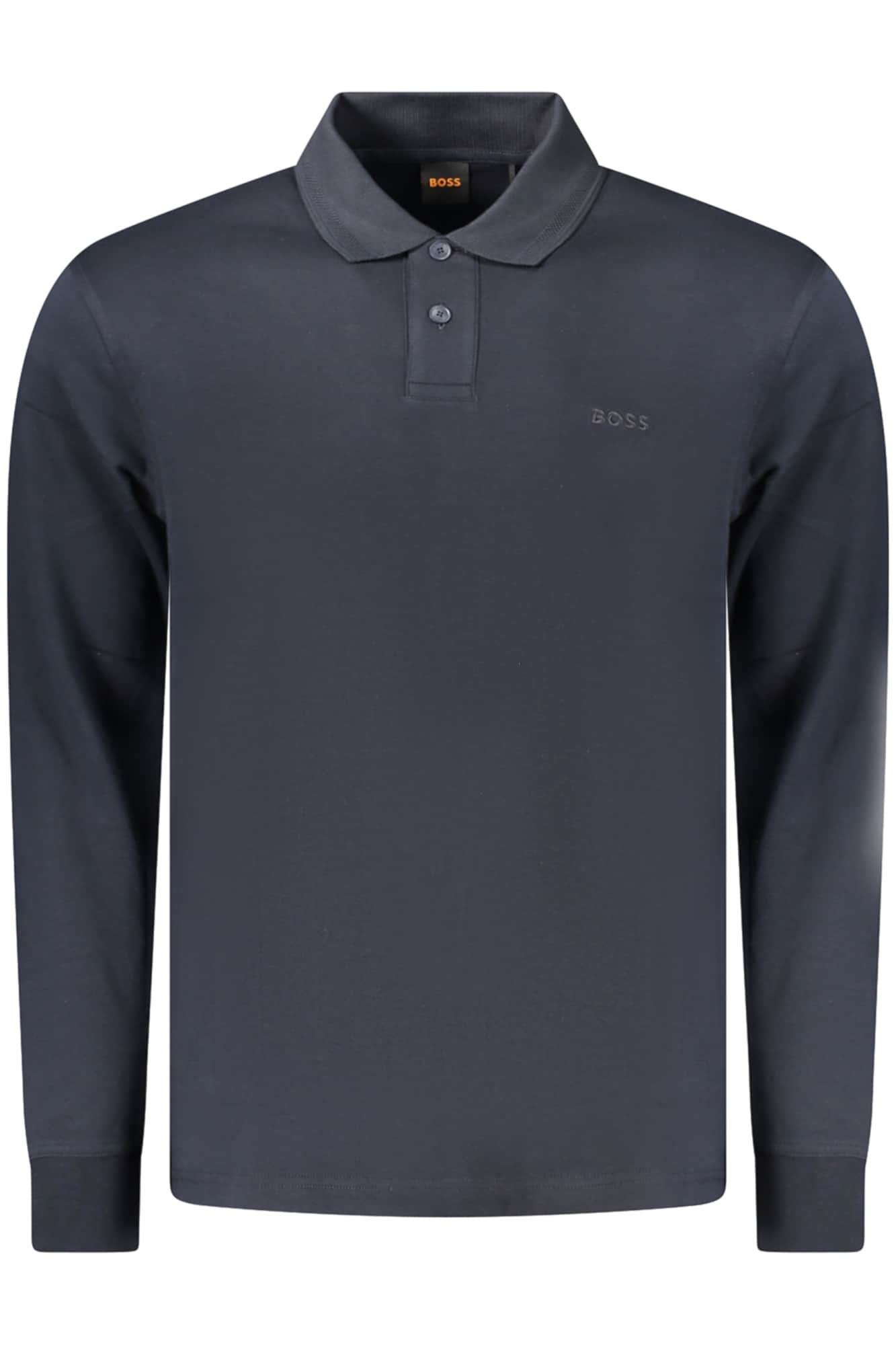 Boss heren lange mouw polo, blauw