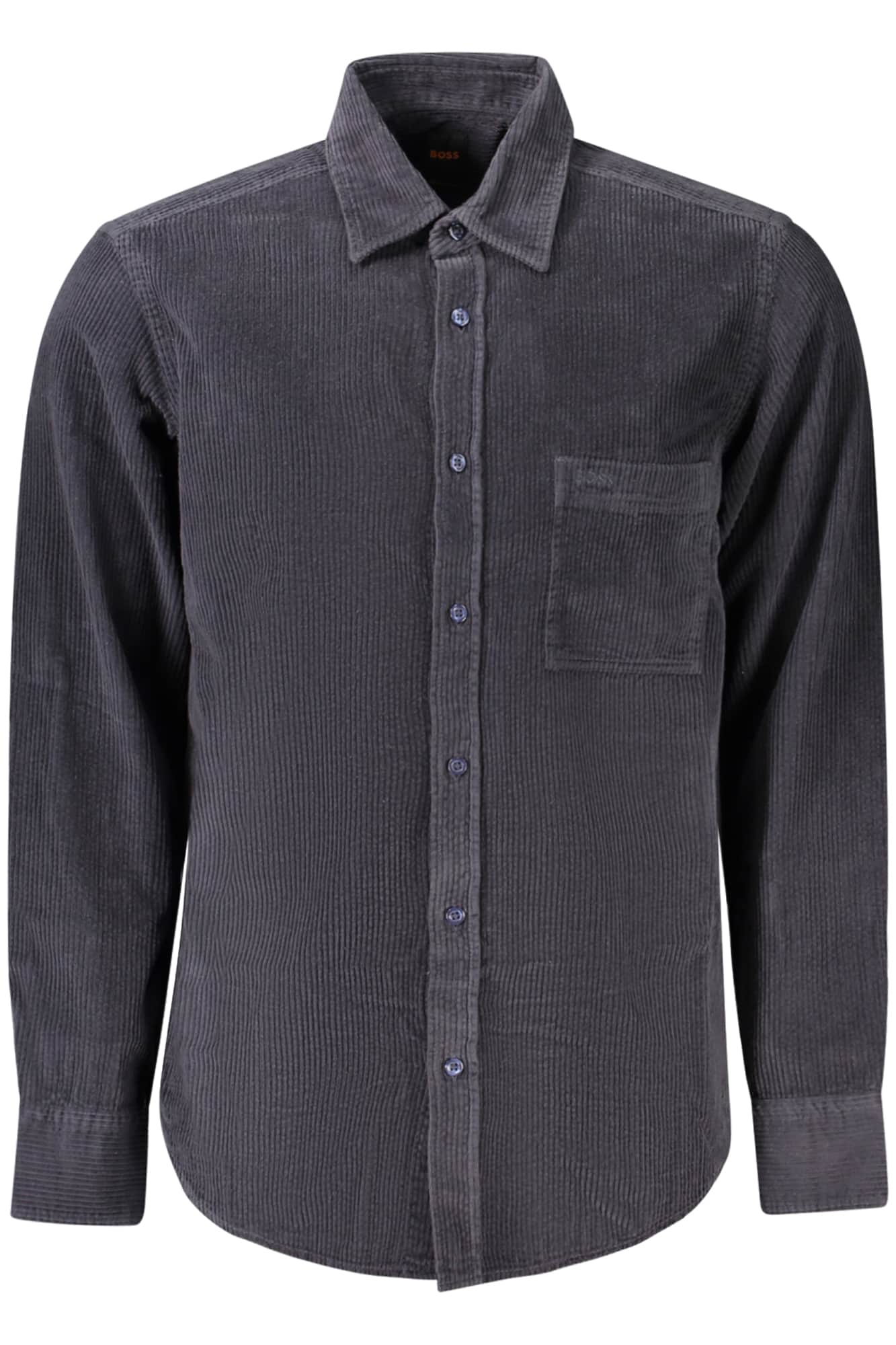 Boss heren lange mouw blauw shirt