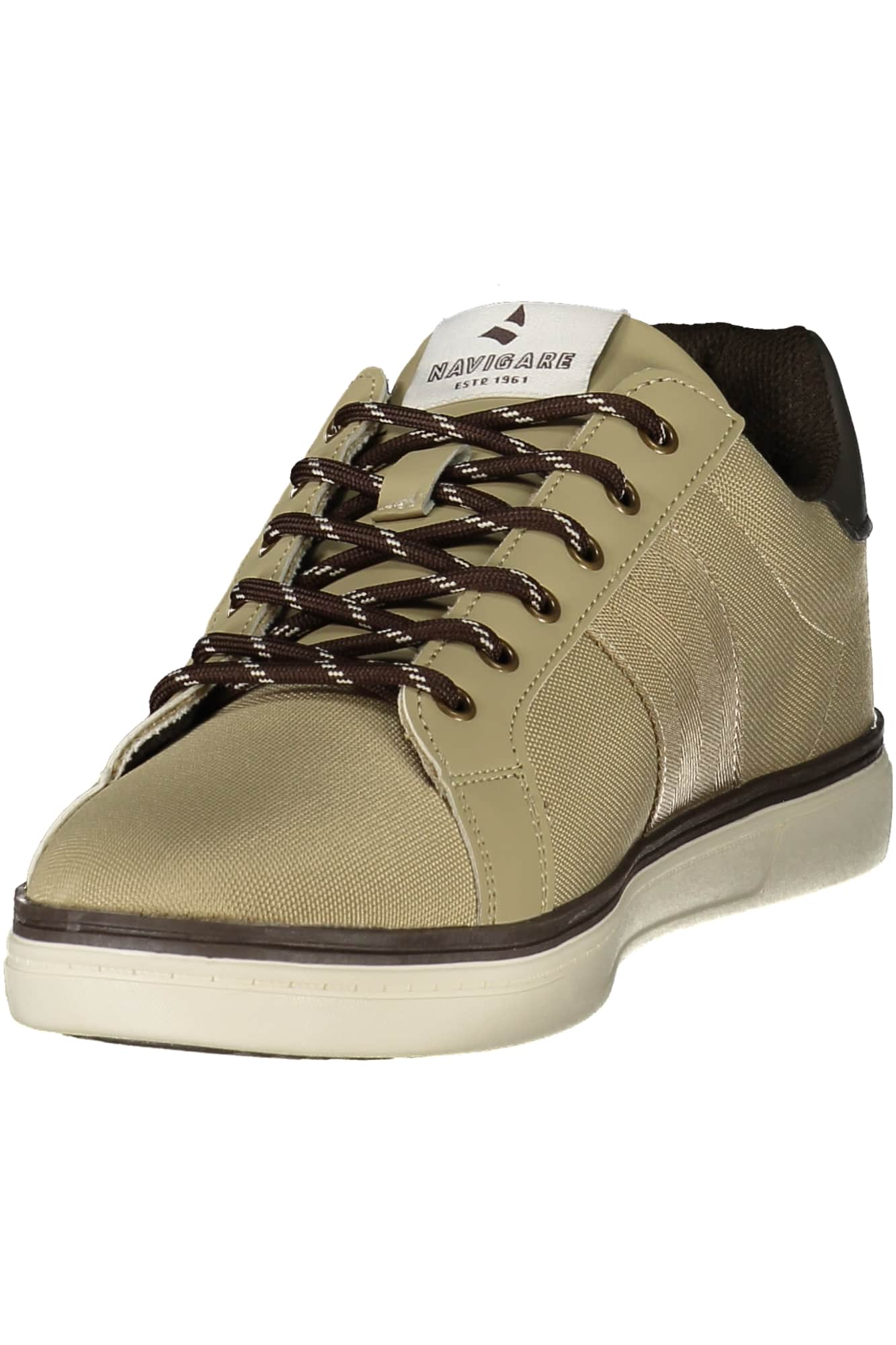 Navigate heren beige sportschoenen