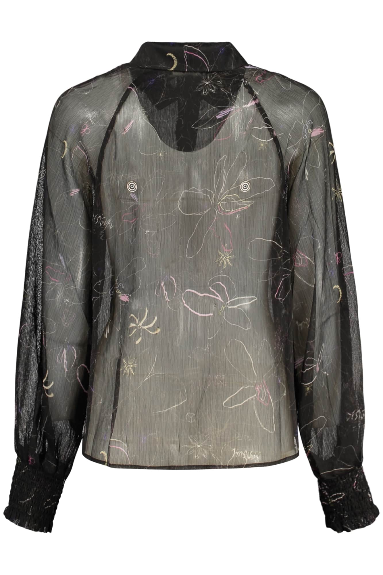 Desigual dames lange mouw shirt, zwart