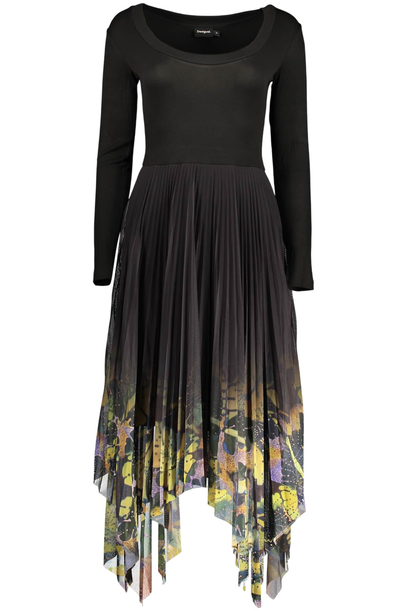 Desigual dames lang zwart jurk