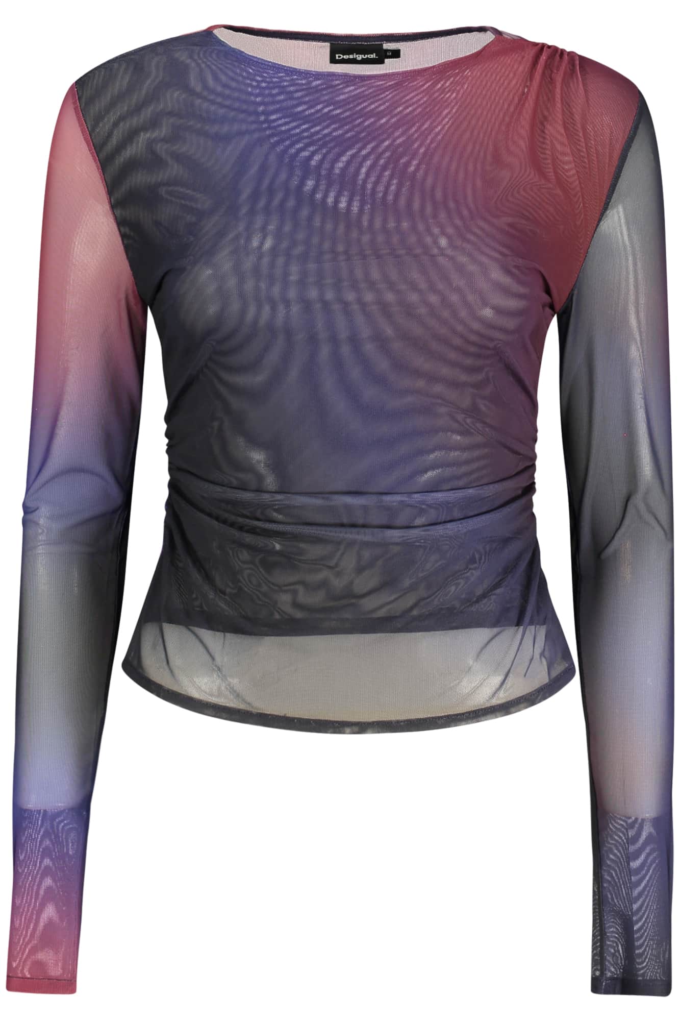 Desigual dames lange mouw t-shirt, blauw
