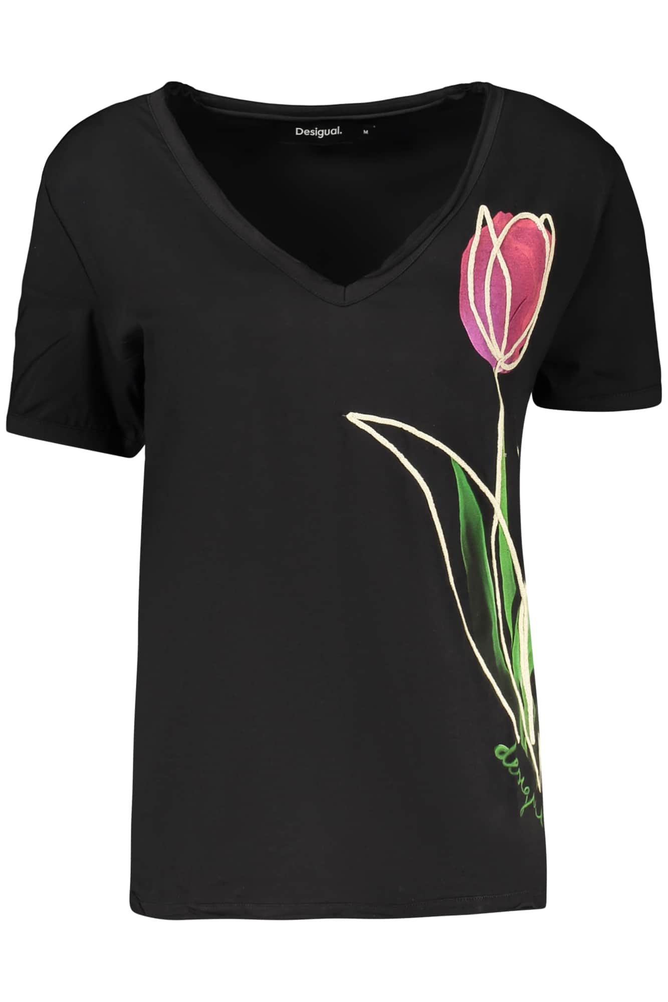 Desigual dames korte mouw t-shirt zwart