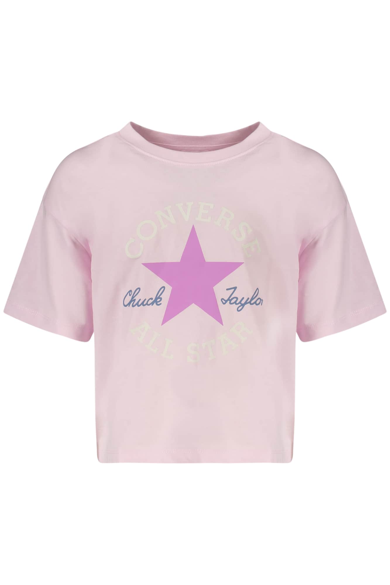 Converse Meisjes Korte Mouw T-Shirt, Zwart