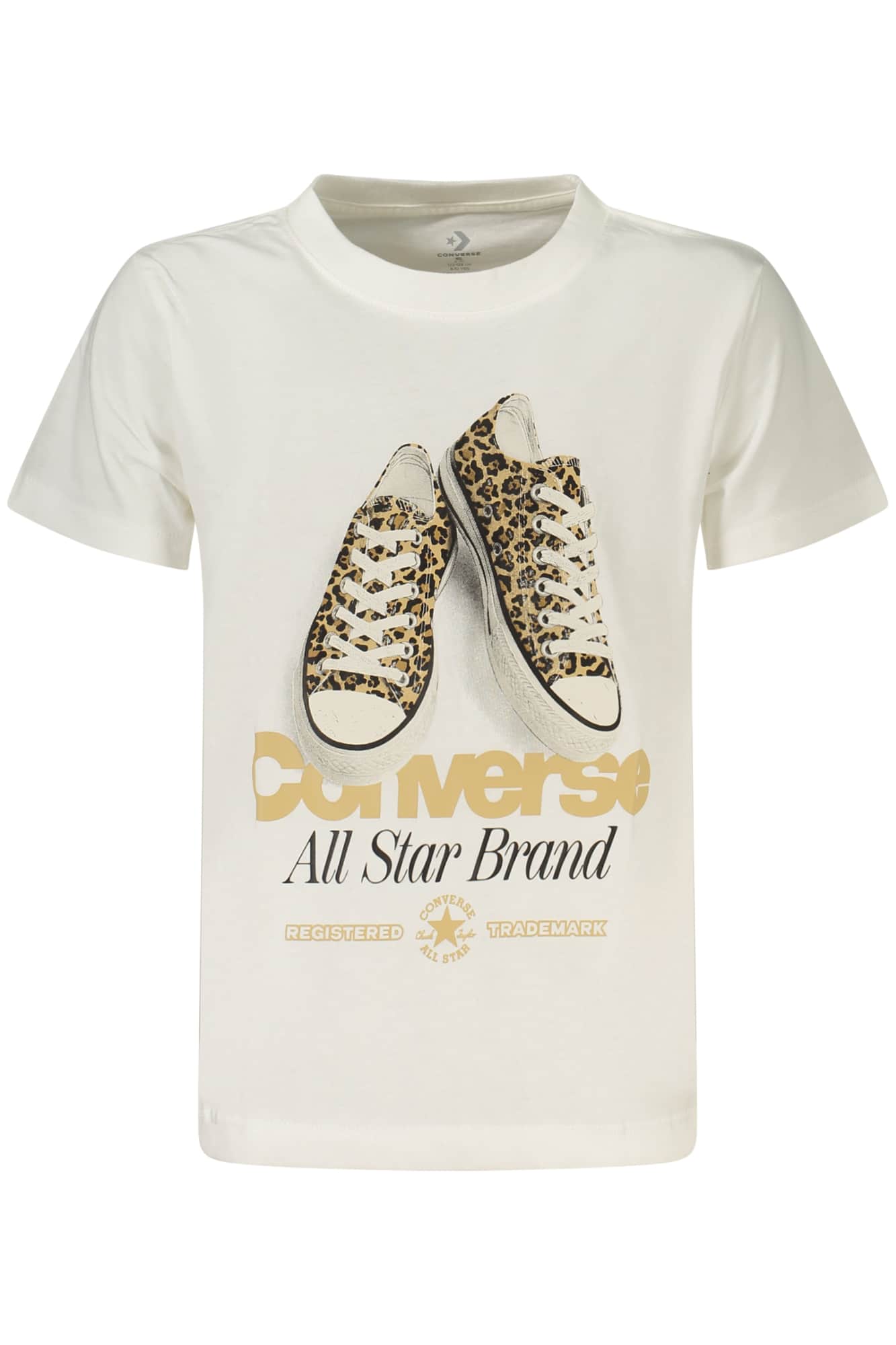 Converse Meisjes Korte Mouw T-SHIRT, Wit