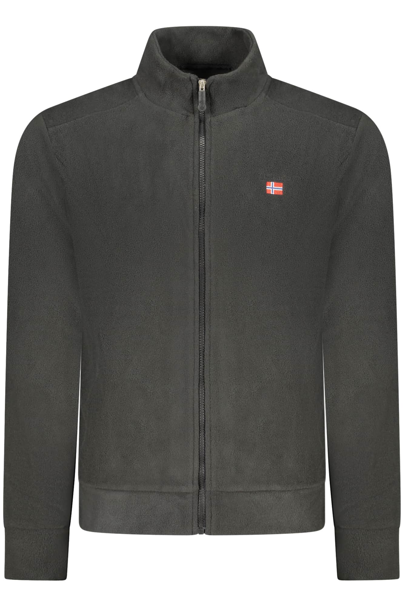 The North Stone heren groen met rits sweater