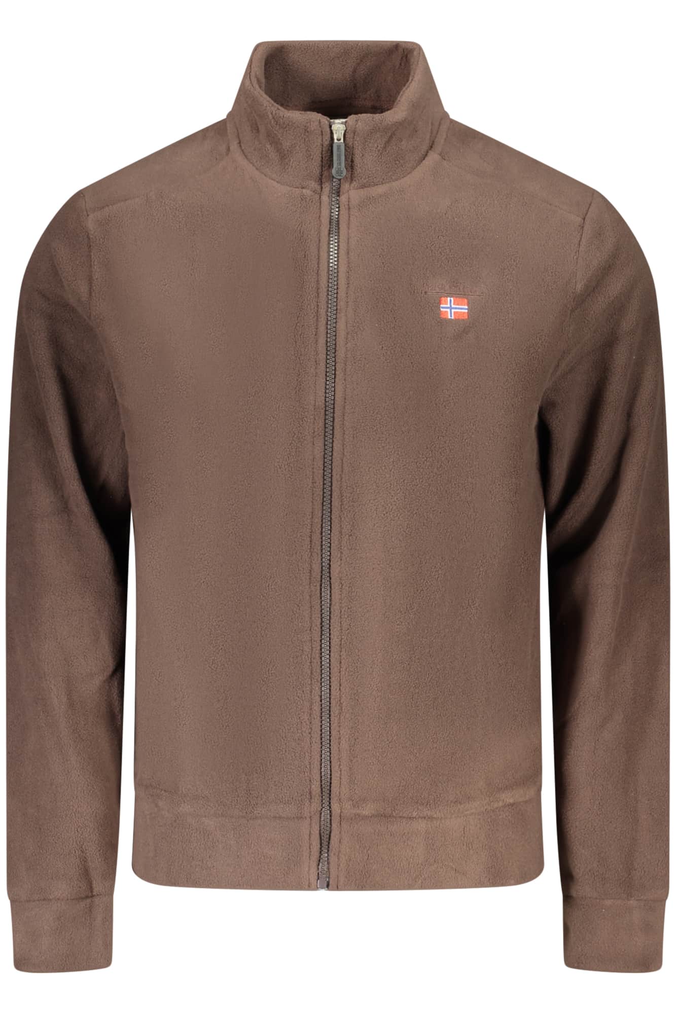 The North Stone heren groen met rits sweater